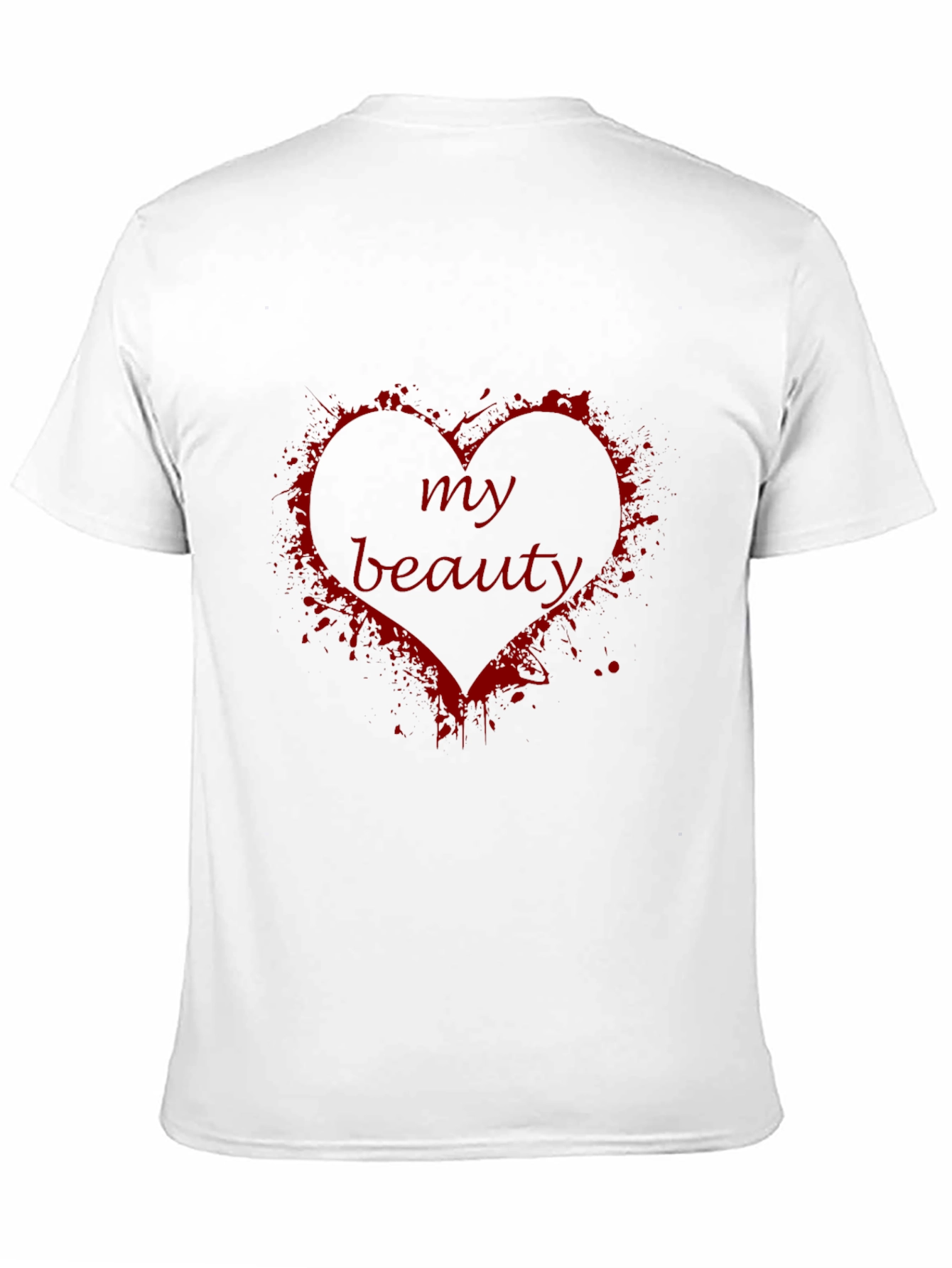 Black My Beauty Heart Graphic T-Shirt - Soft Black Tee view 11