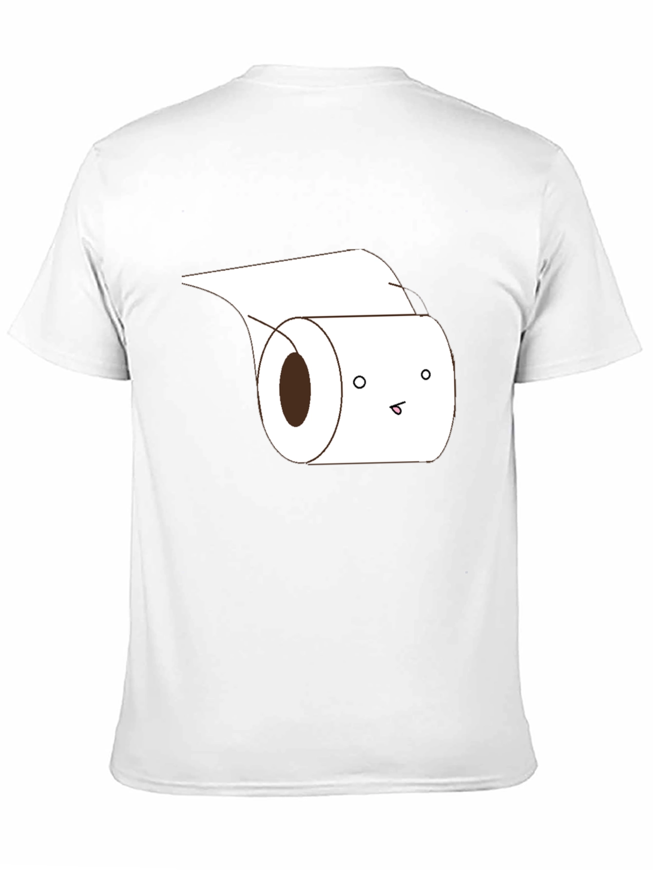 Black Funny Toilet Paper Roll Graphic Tee - Black view 11