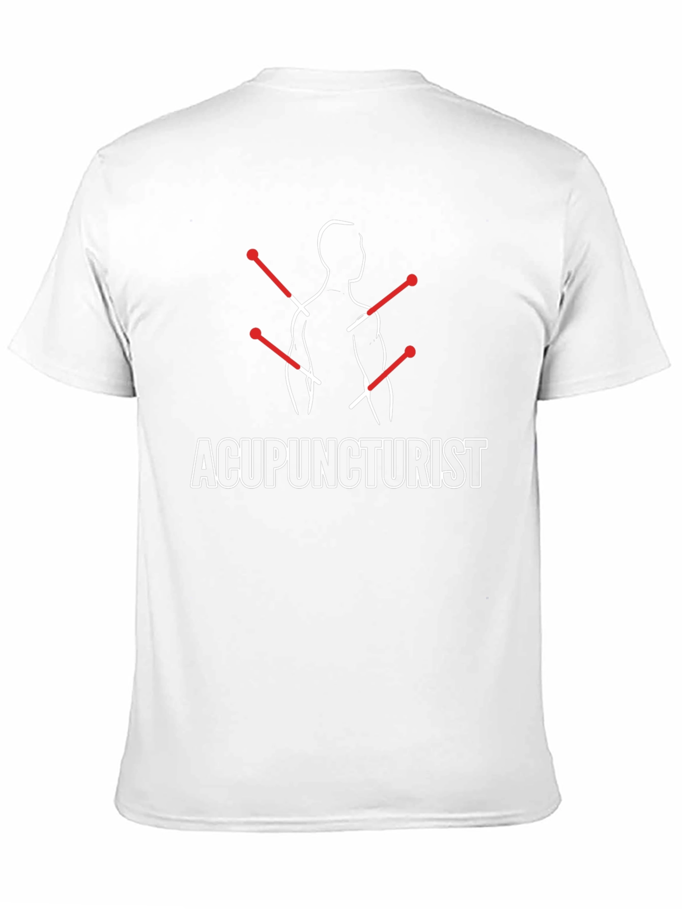 Black Acupuncturist Graphic T-Shirt - Unisex Casual Tee view 11