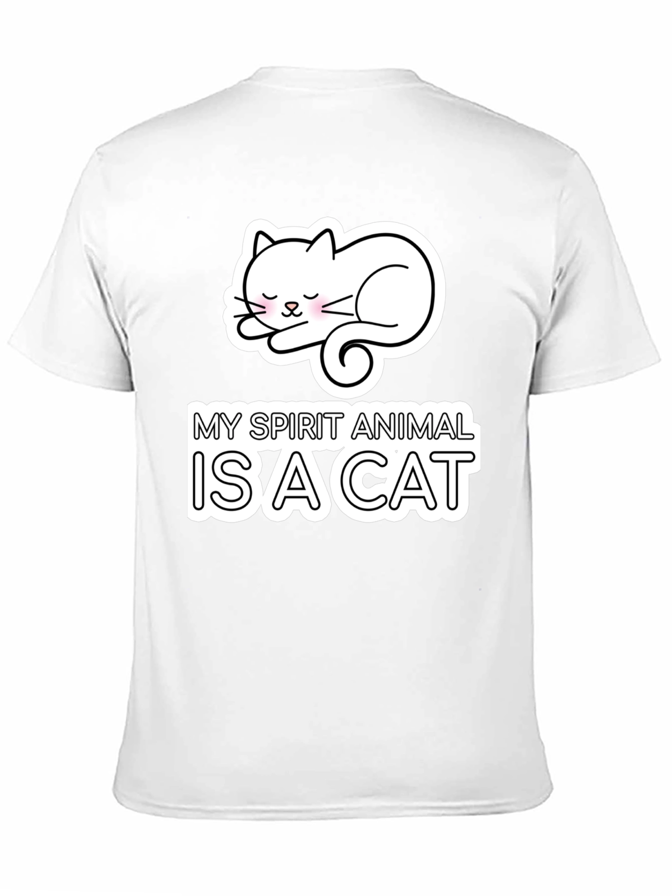 Black My Spirit Animal is a Cat T-Shirt view 11