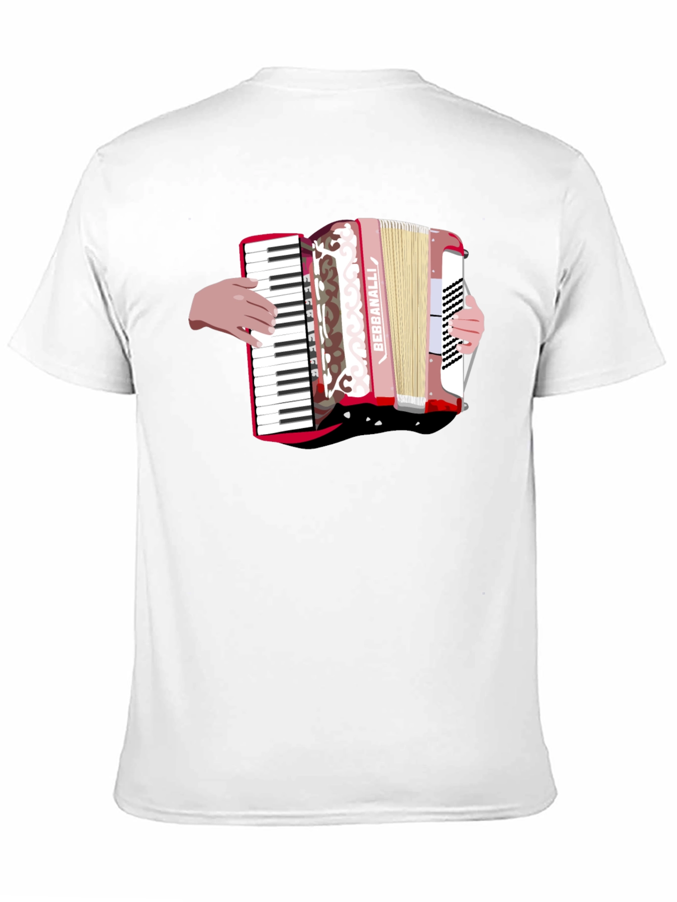 Black Accordion Graphic Black T-Shirt view 11