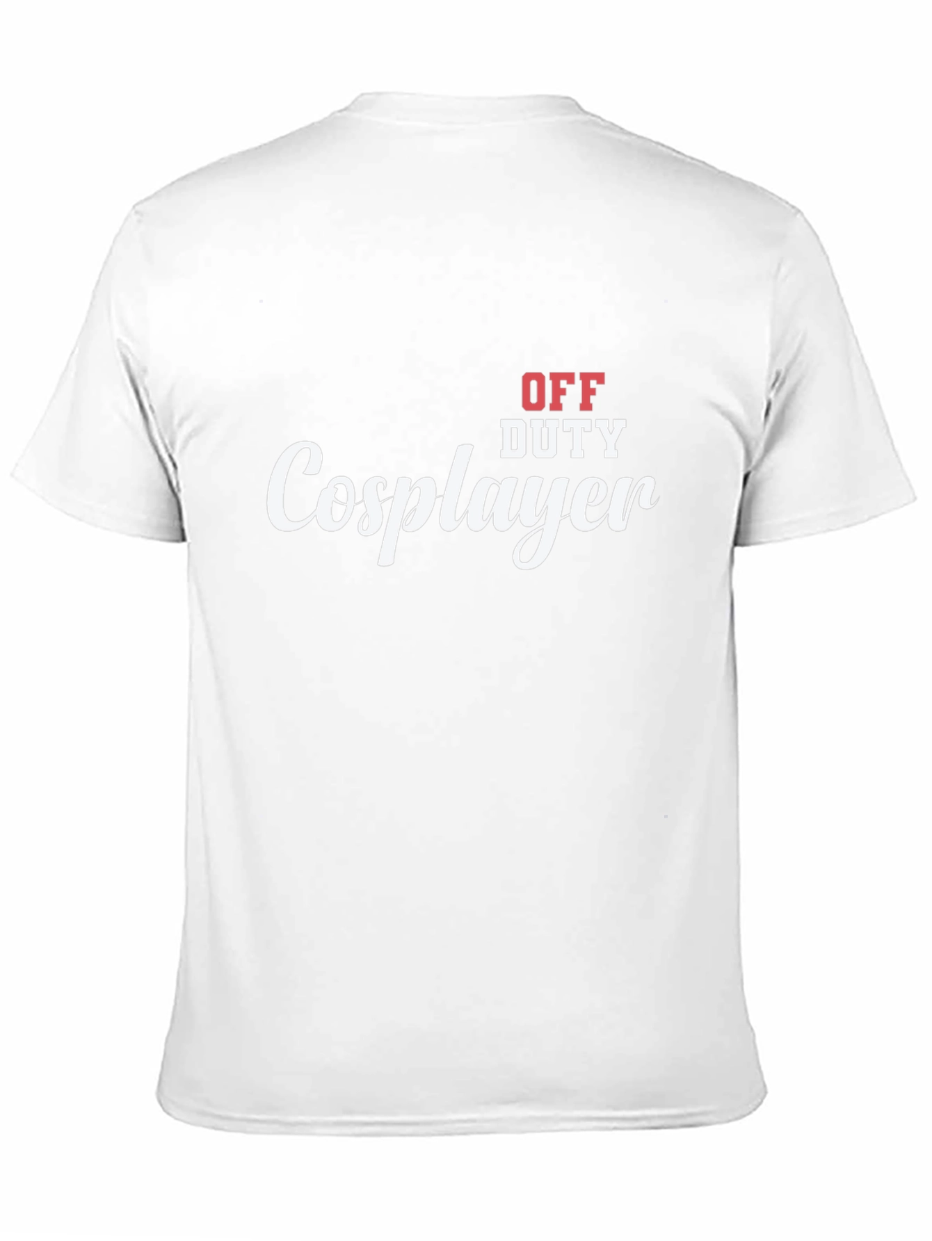Black Off Duty Cosplayer Graphic T-Shirt view 11