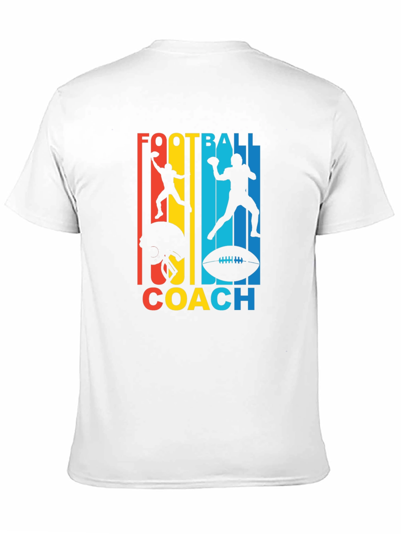 Black Football Coach Graphic T-Shirt view 11