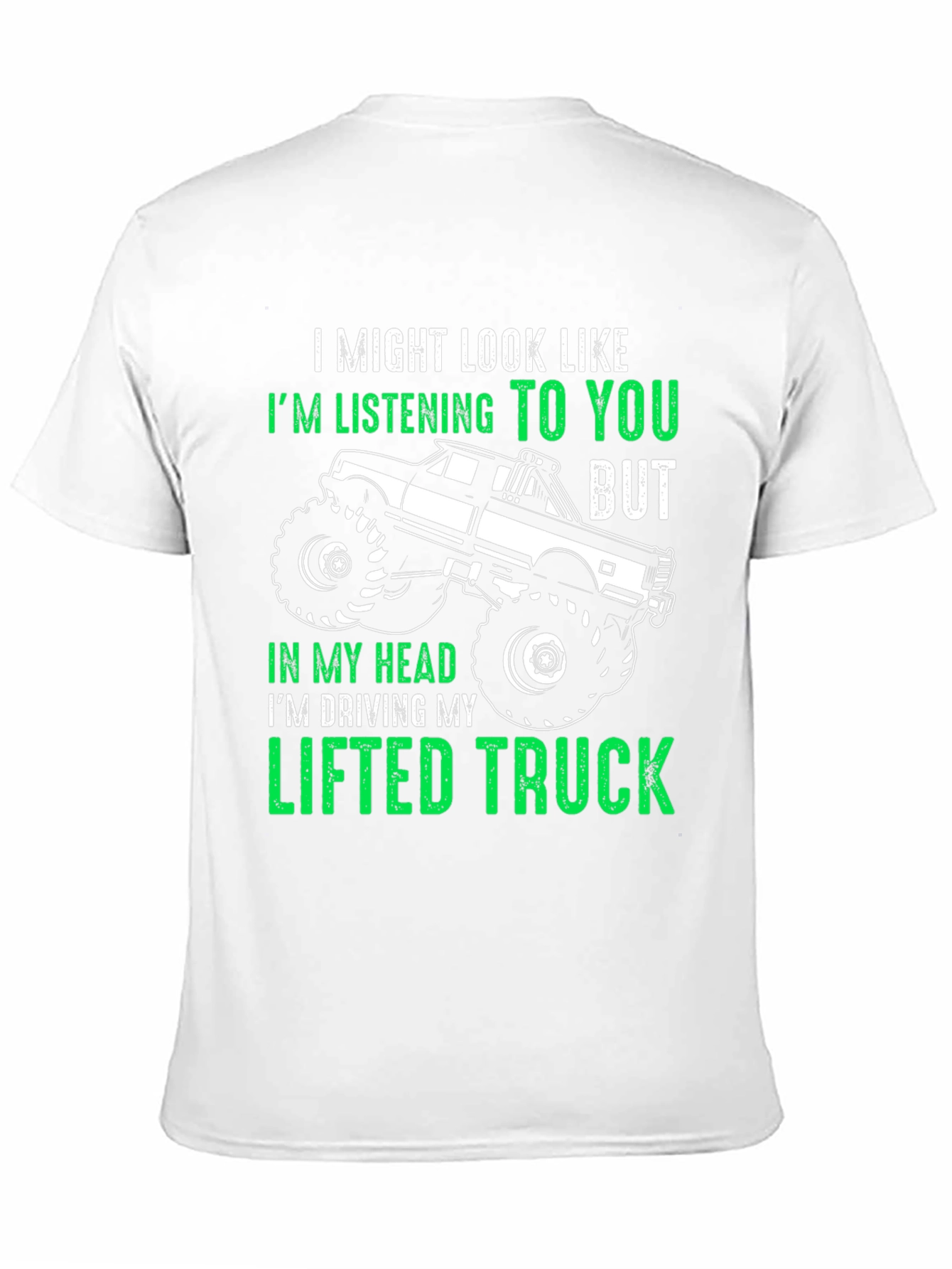 Black Lifted Truck T-Shirt - Funny Gift for Truck Lovers view 11