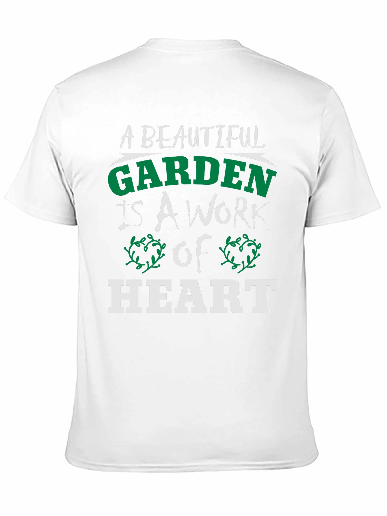 Black A Beautiful Garden Heart T-Shirt view 11