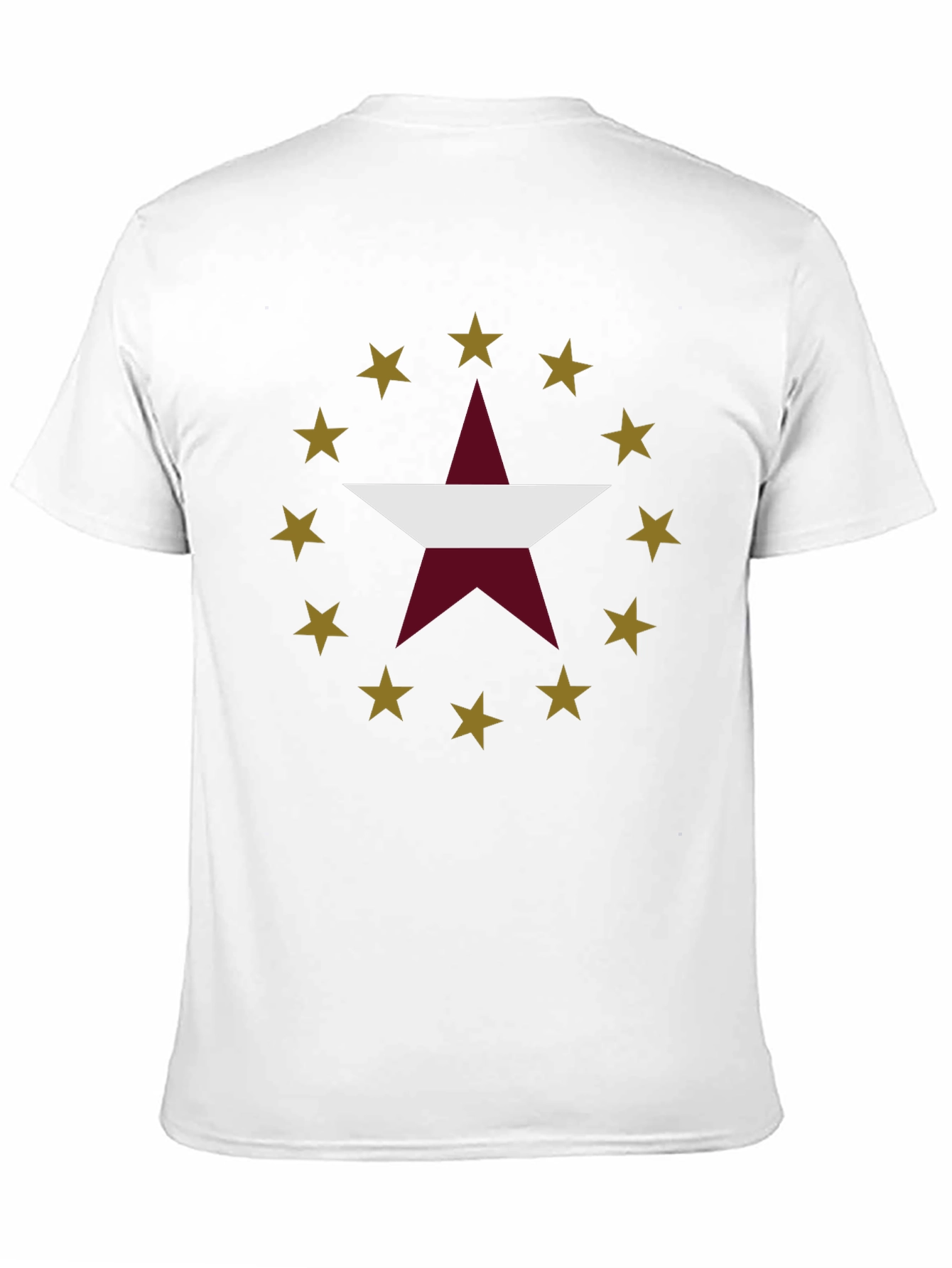 Black Star Design Black T-Shirt view 11