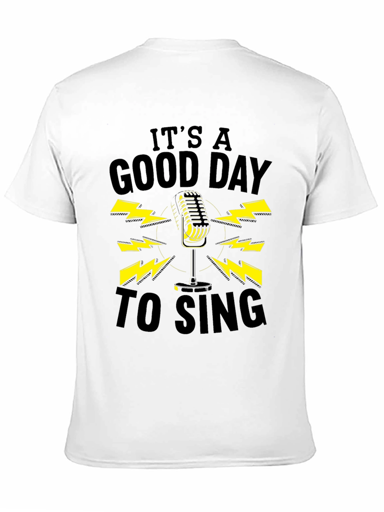 Black It's A Good Day To Sing Black Graphic Tee view 11