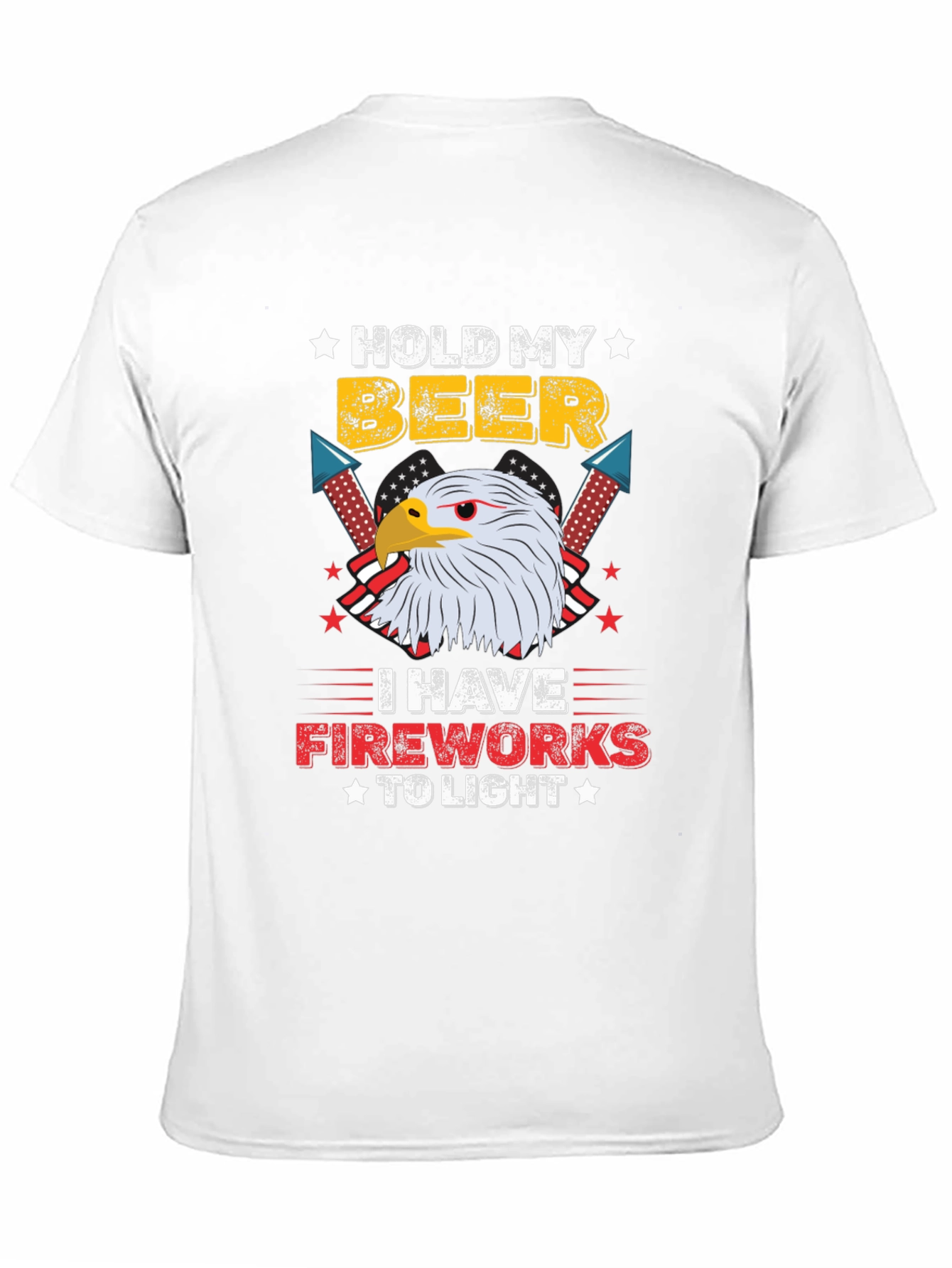 Black Hold My Beer I Have Fireworks To Light T-Shirt view 11