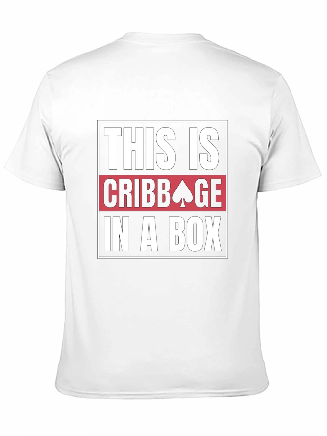 Black Funny Cribbage T-Shirt - This is Cribbage in a Box view 11
