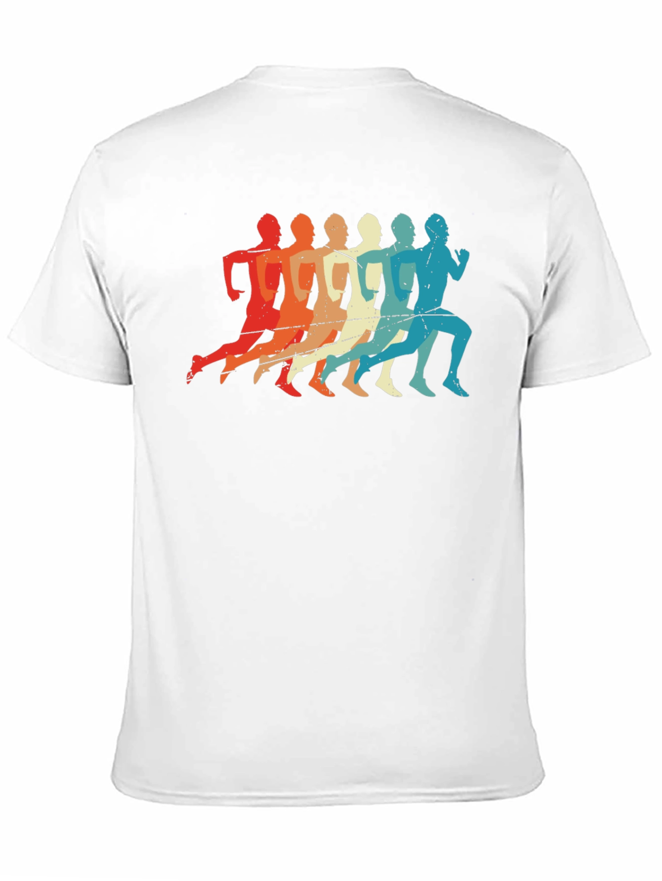 Black Retro Runner Graphic T-Shirt - Vintage Style Tee view 11