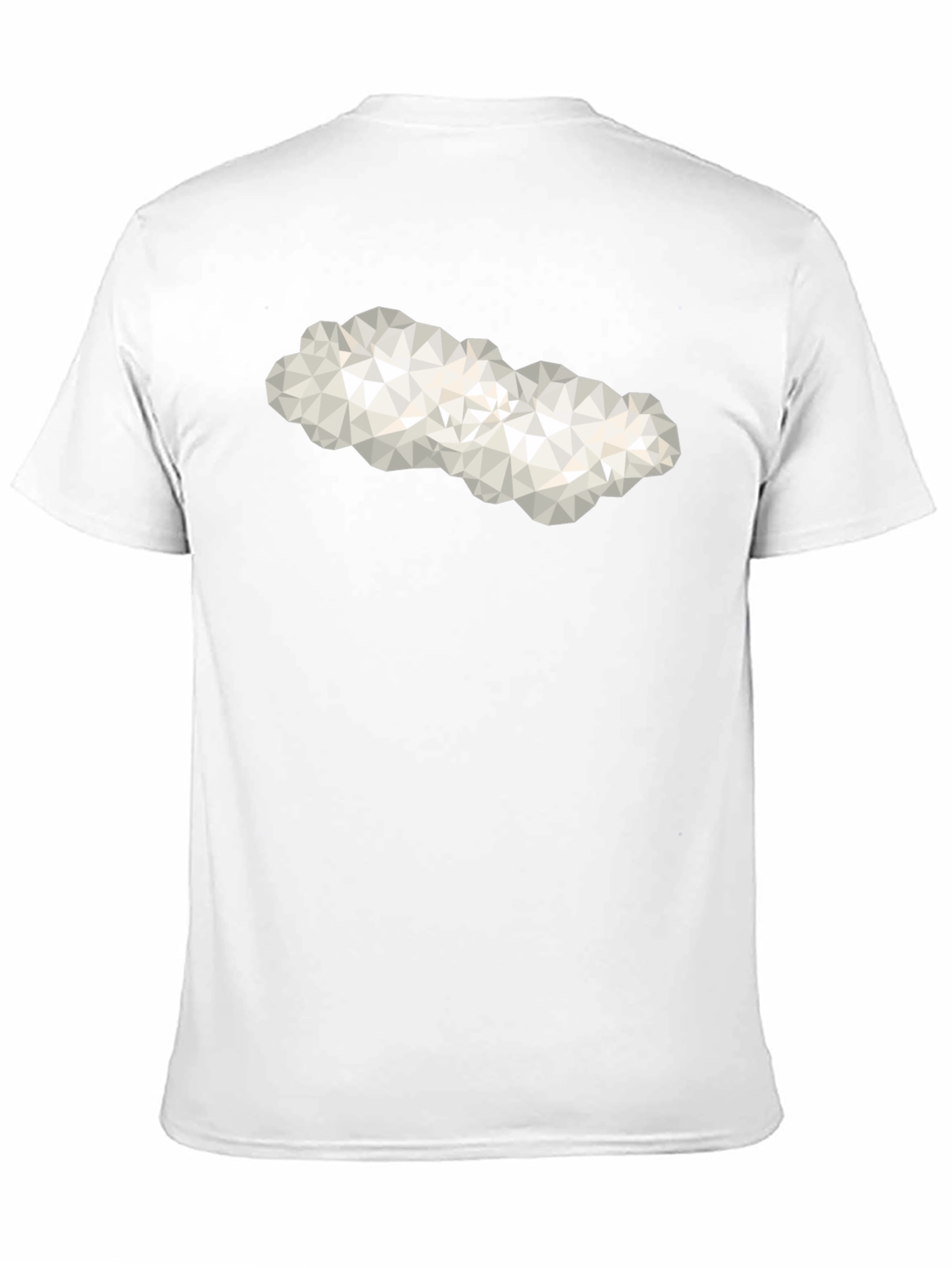 Black Geometric Cloud Graphic Tee - Modern Casual Shirt view 11