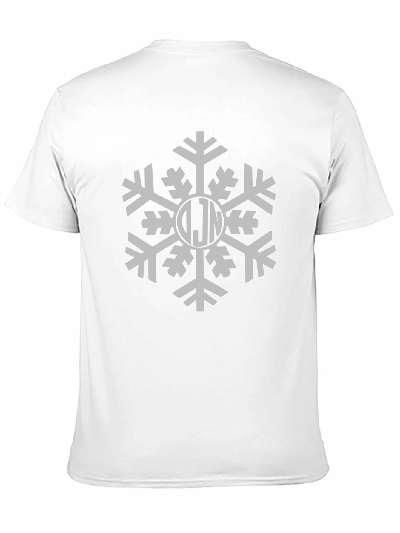 Black Monogrammed Snowflake Graphic Tee - Black view 11