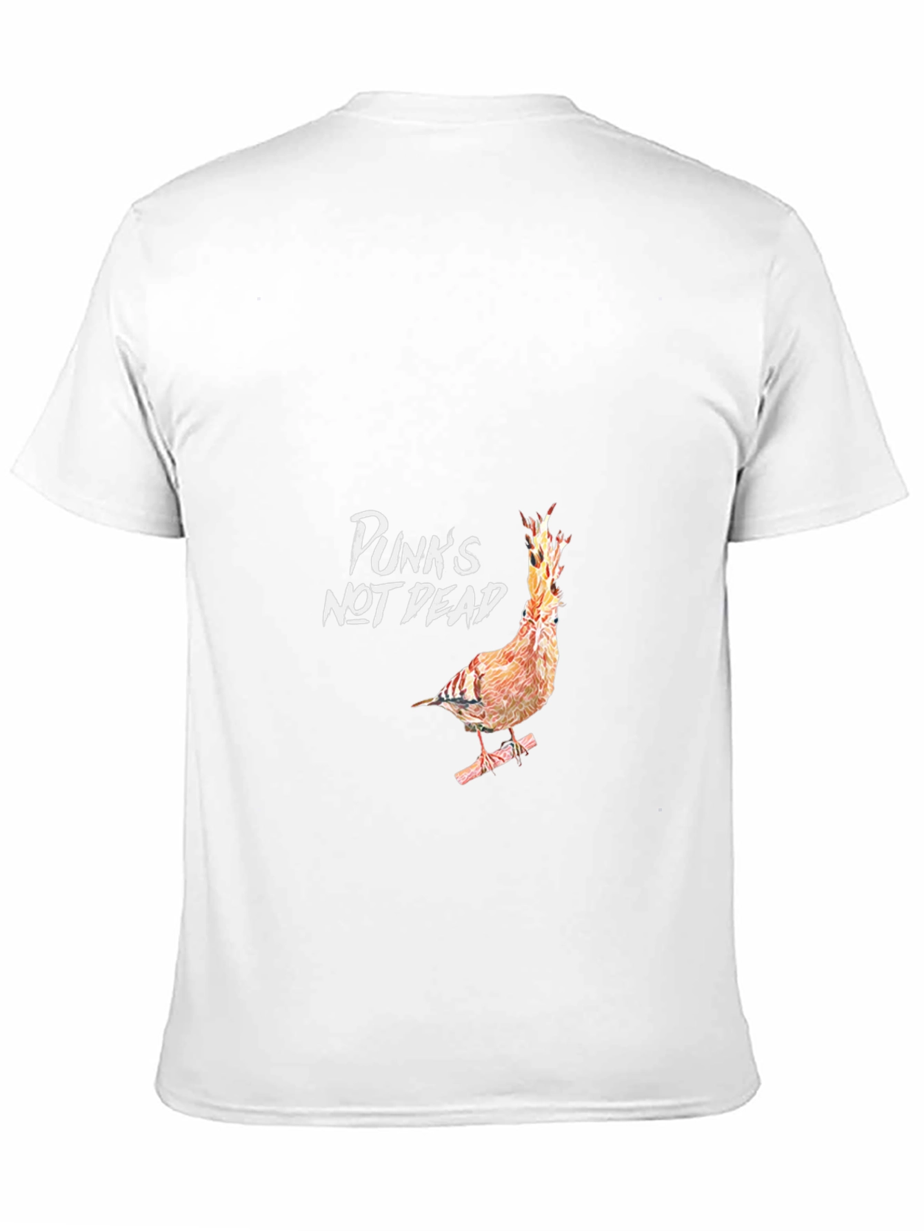 Black Punk's Not Dead T-Shirt - Bird on Fire Graphic Tee view 11