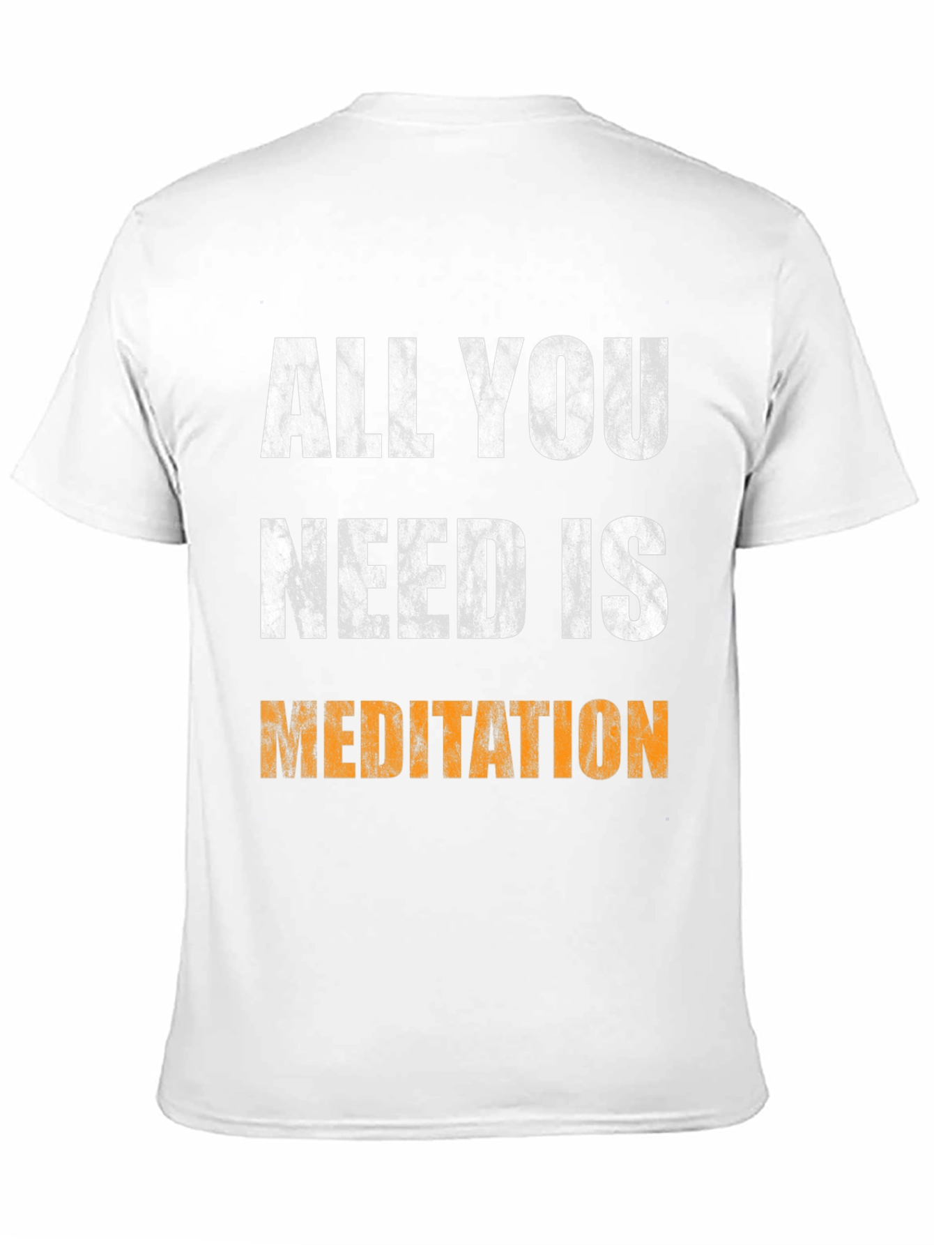 Black All You Need Is Meditation Graphic Tee view 11