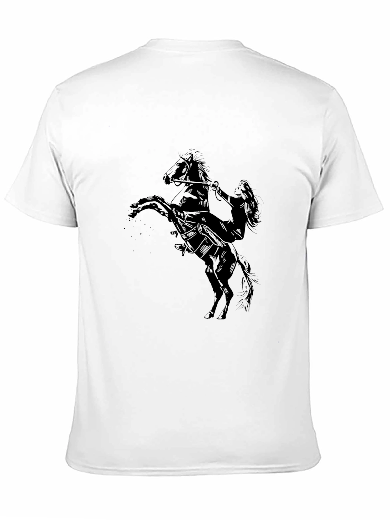 Black Black Tee with Equestrian Graphic view 11
