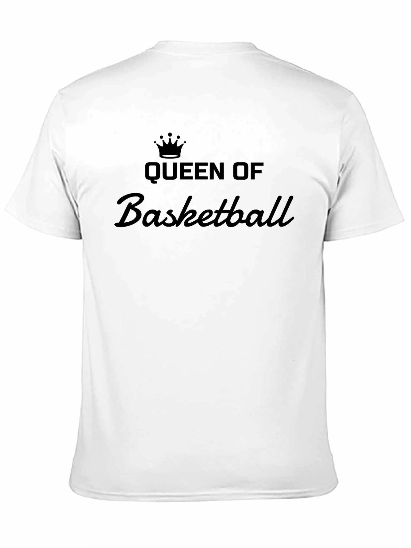 Black Queen of Basketball T-Shirt - Black view 11