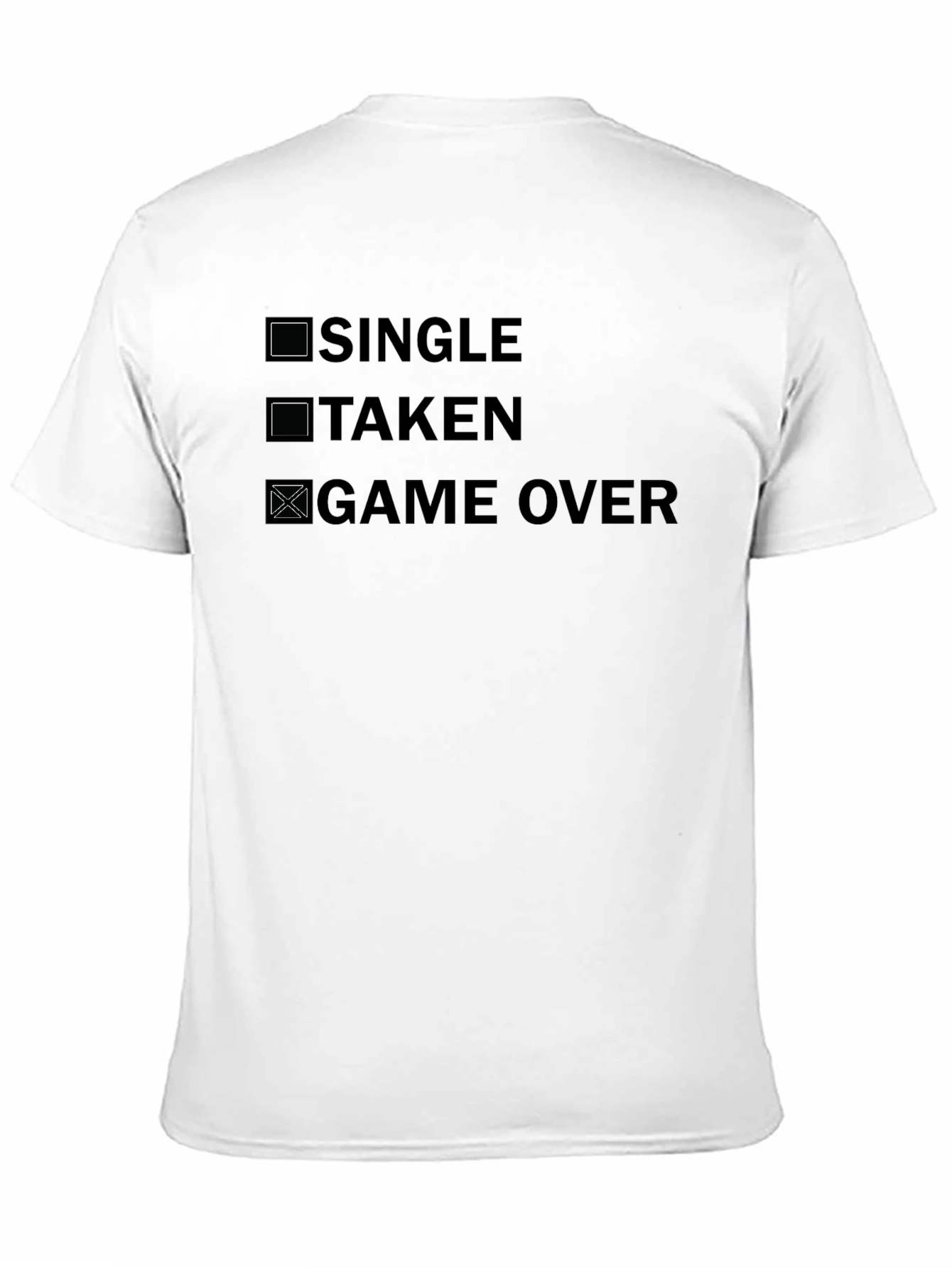 Black Game Over T-Shirt - Novelty Graphic Tee view 11