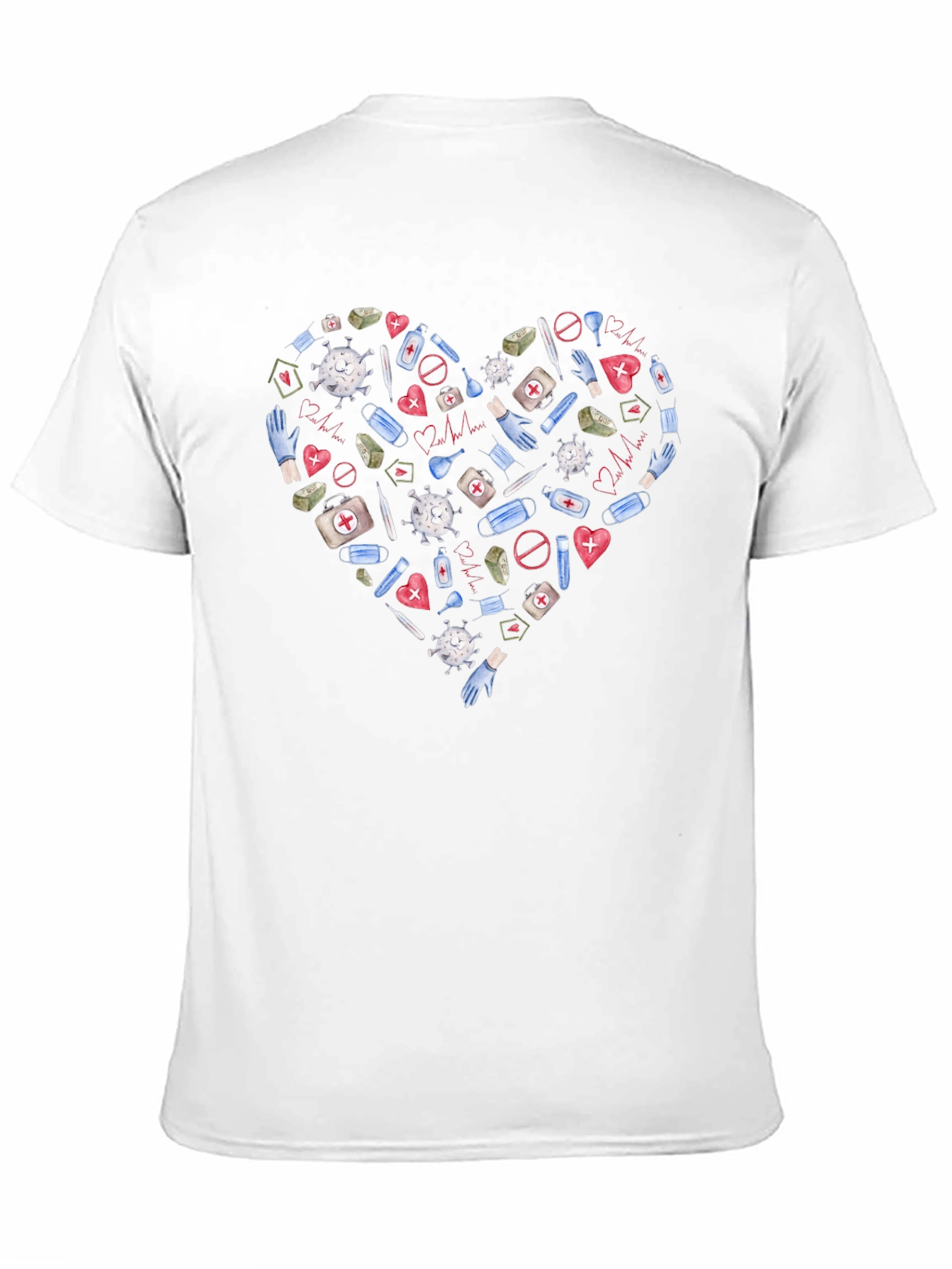 Black Essential Worker Heart T-Shirt - Show Your Appreciation view 11