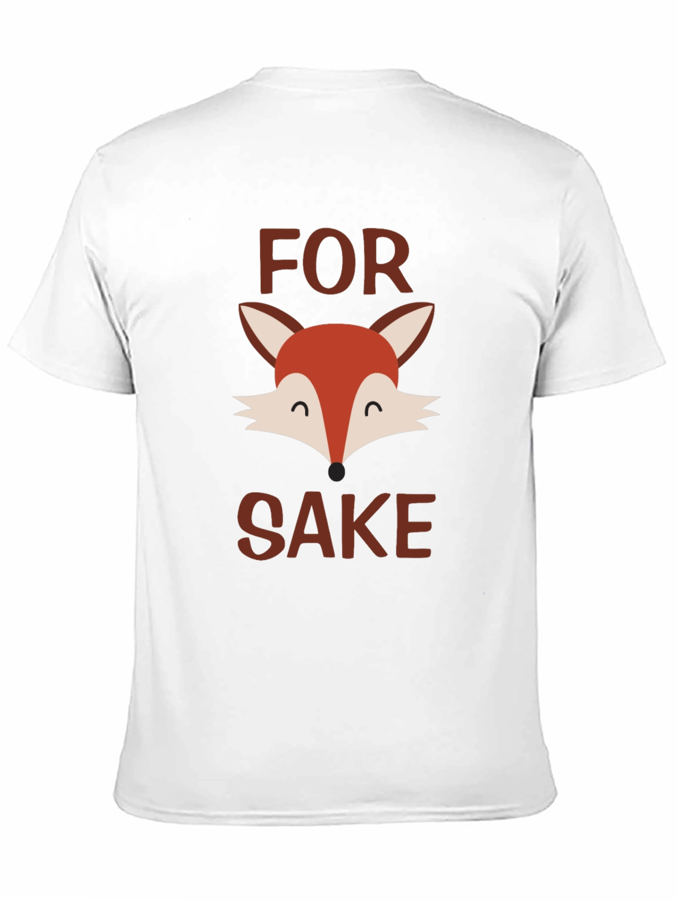 Black For Fox Sake T-Shirt - Funny Animal Graphic Tee view 11