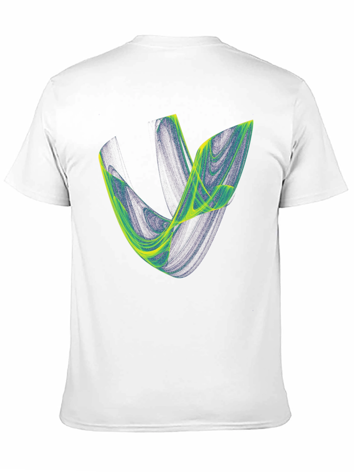 Black Abstract Graphic Tee - Black Cotton Blend view 11