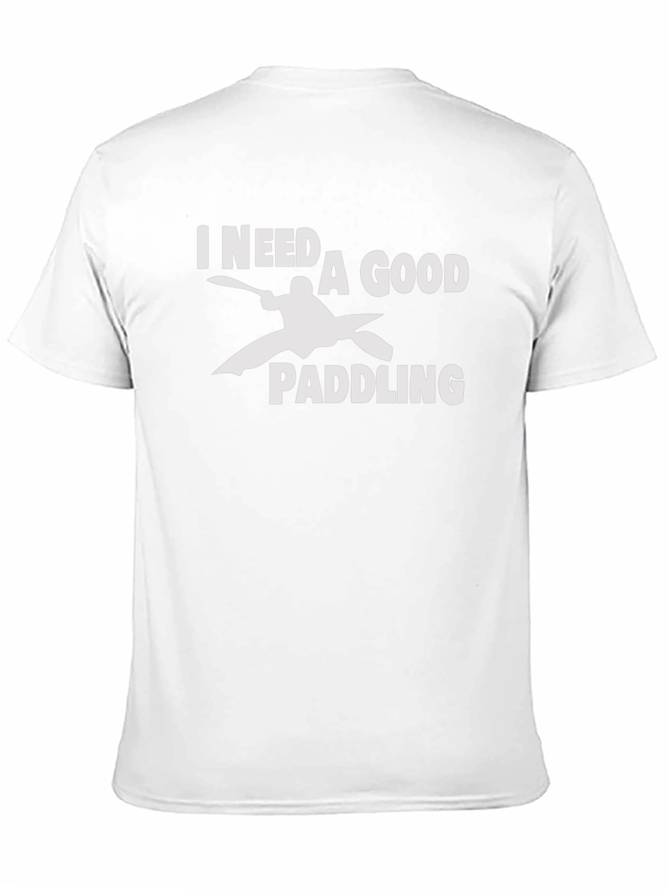 Black I Need a Good Paddling Kayak Graphic T-Shirt view 11