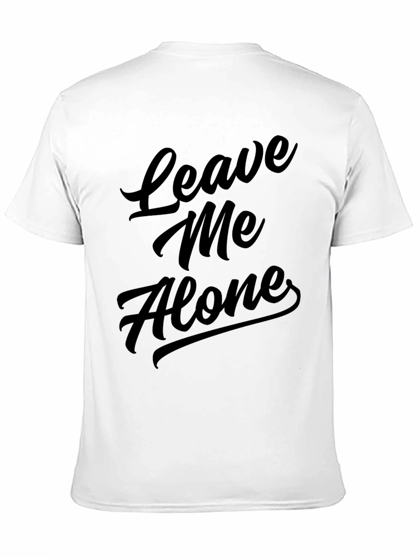 Black Leave Me Alone Black Graphic Tee view 11