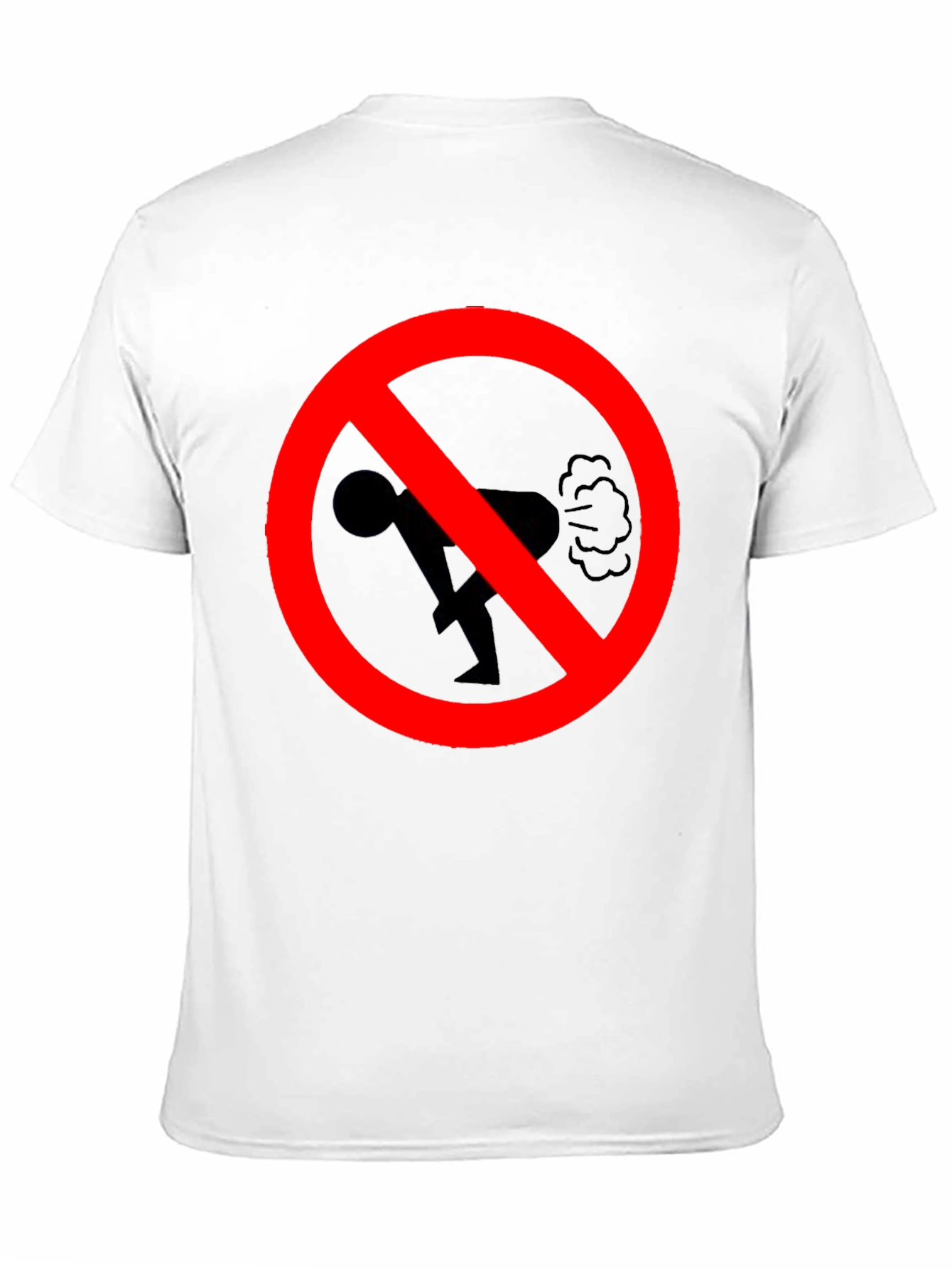 Black No Farting Black T-Shirt - Novelty Graphic Tee view 11