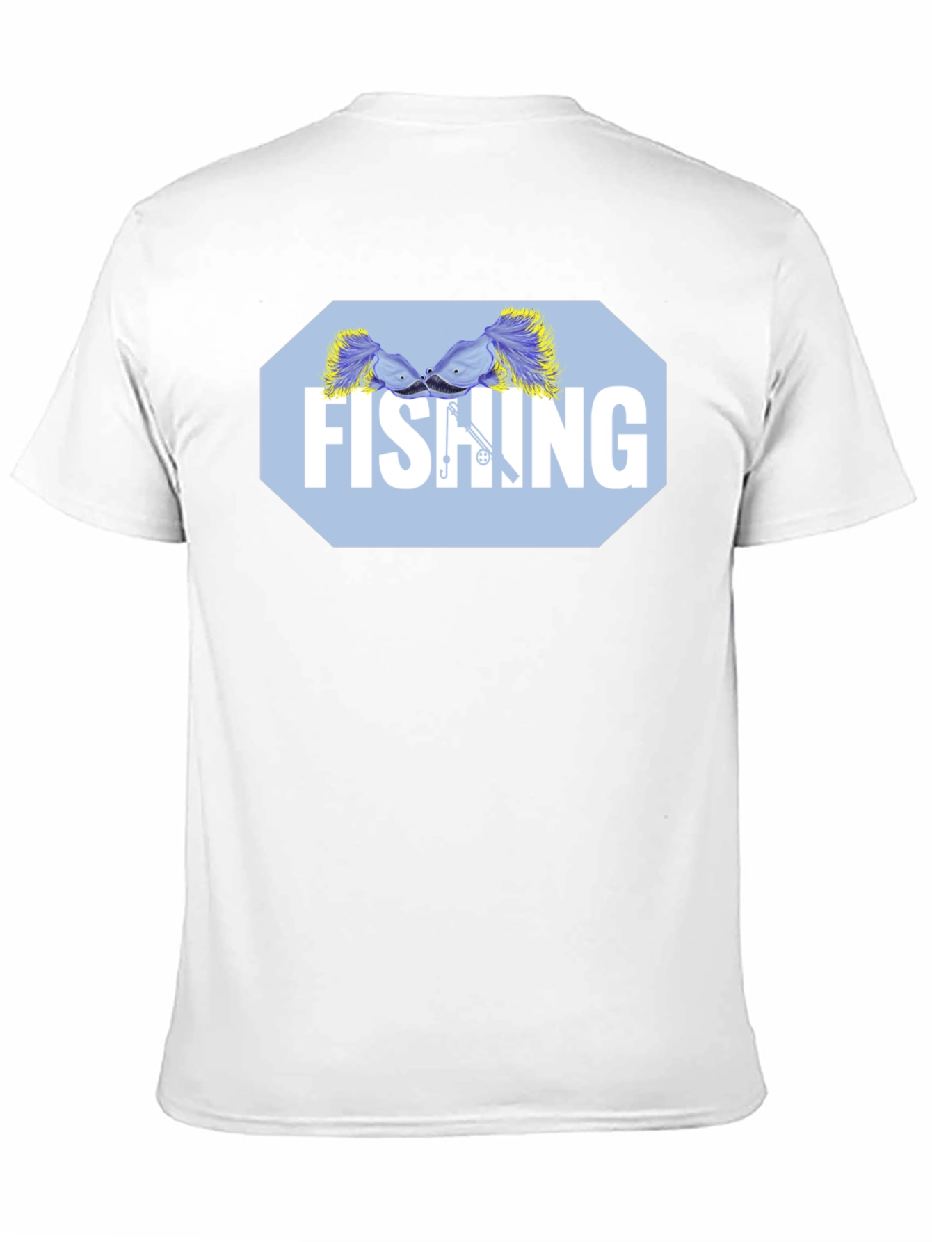 Black Fishing Lure Graphic Tee - Black Cotton Blend Shirt view 11