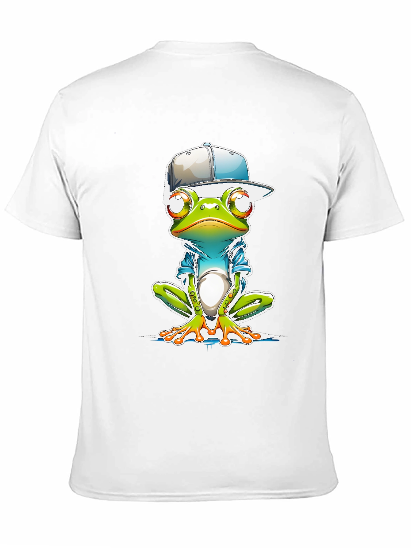 Black Cool Frog Graphic Tee view 11