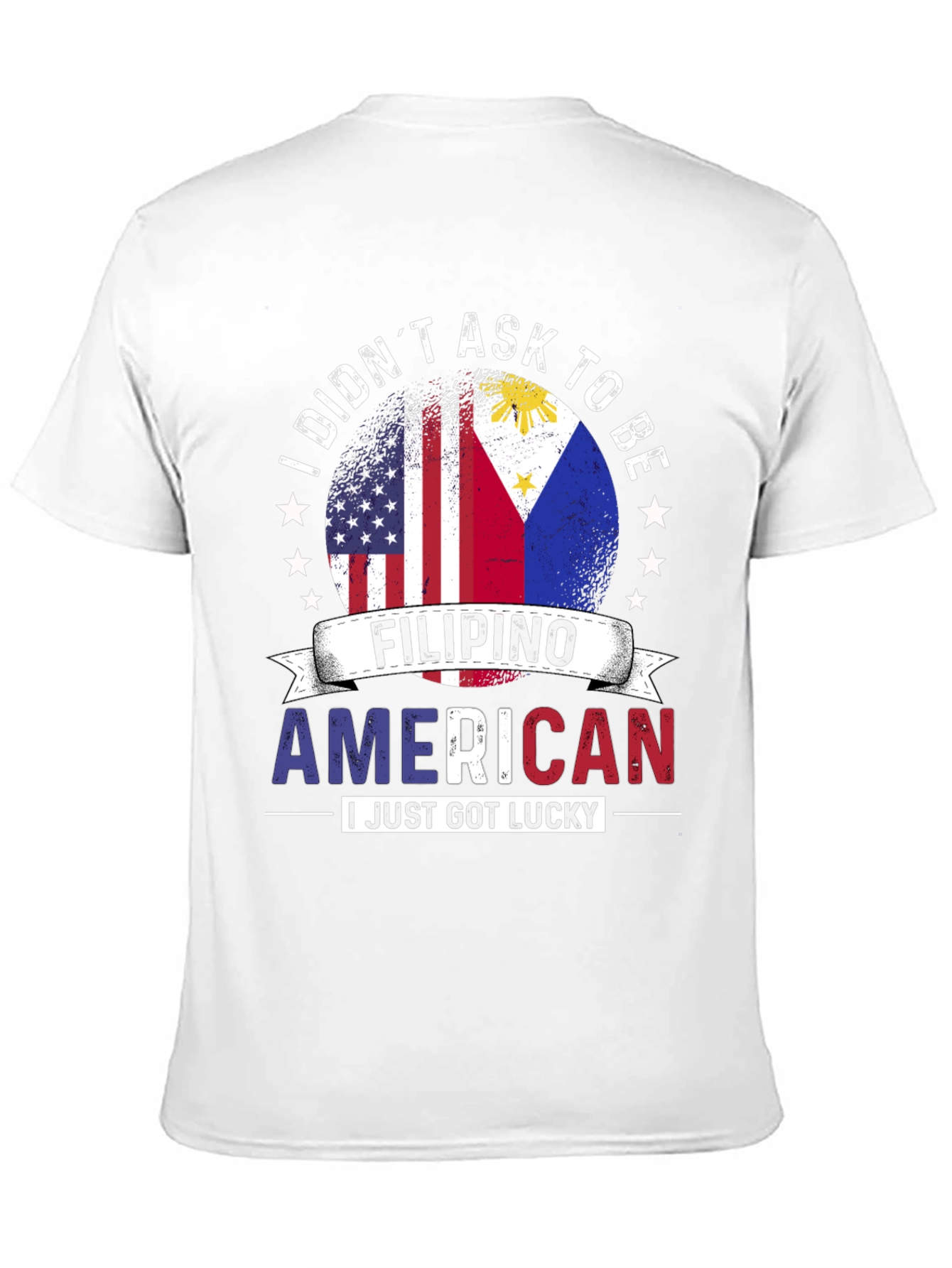 Black Filipino American Lucky T-Shirt view 11