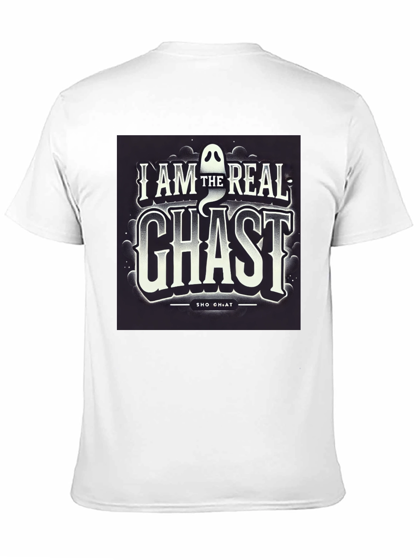 Black I AM The Real Ghast Graphic Tee, Halloween view 11