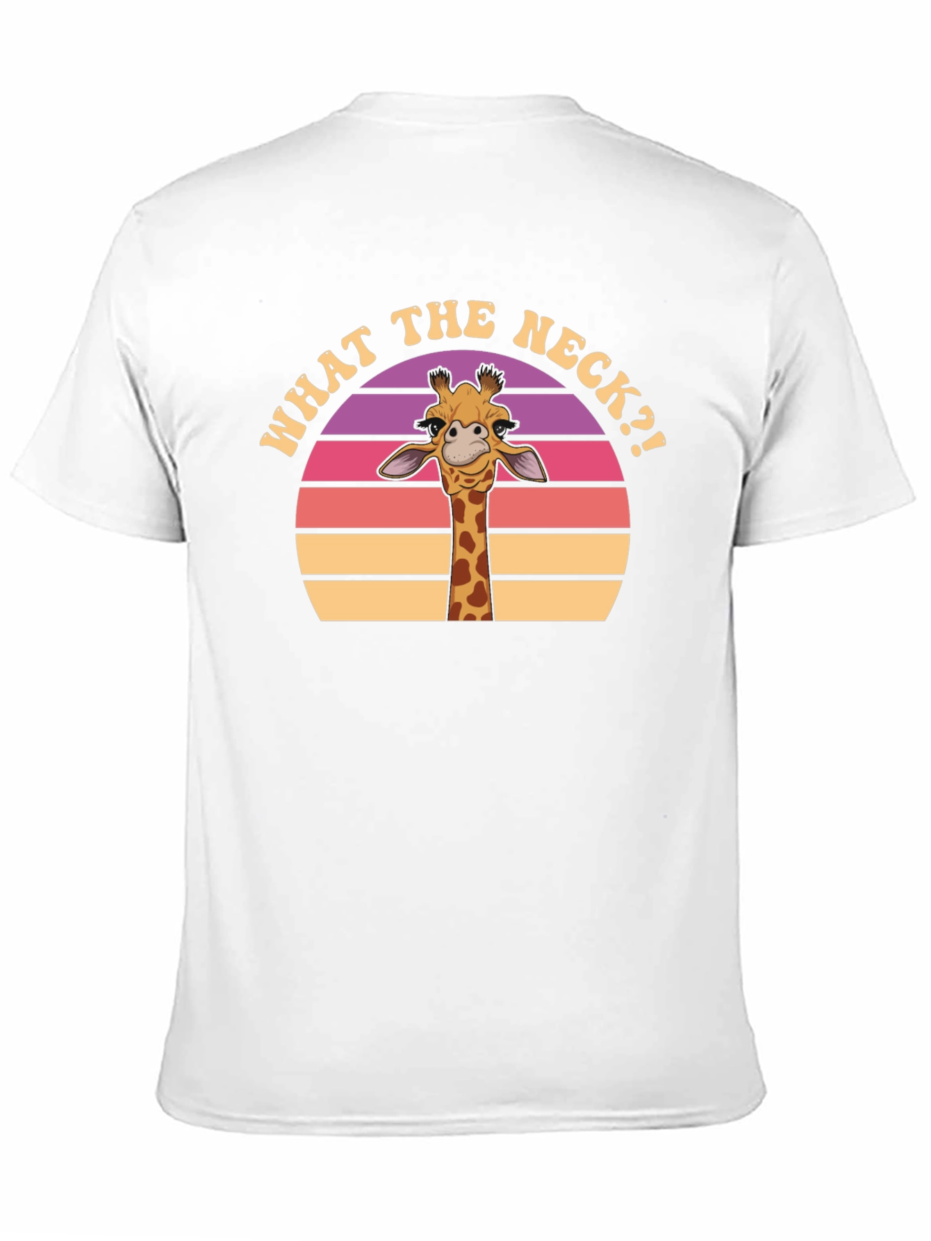 Black What the Neck Giraffe T-Shirt view 11