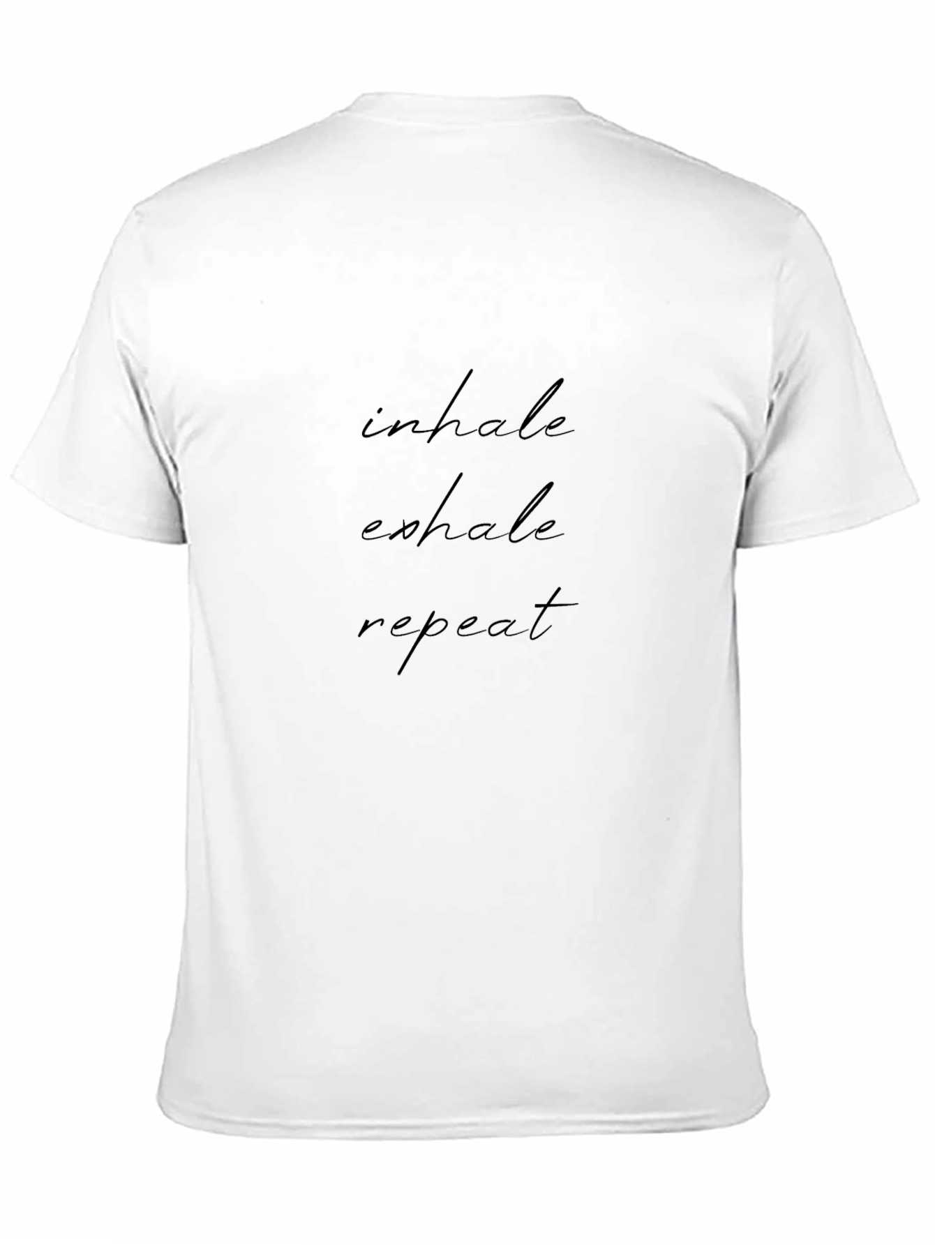 Black Inhale Exhale Repeat T-Shirt - Black view 11