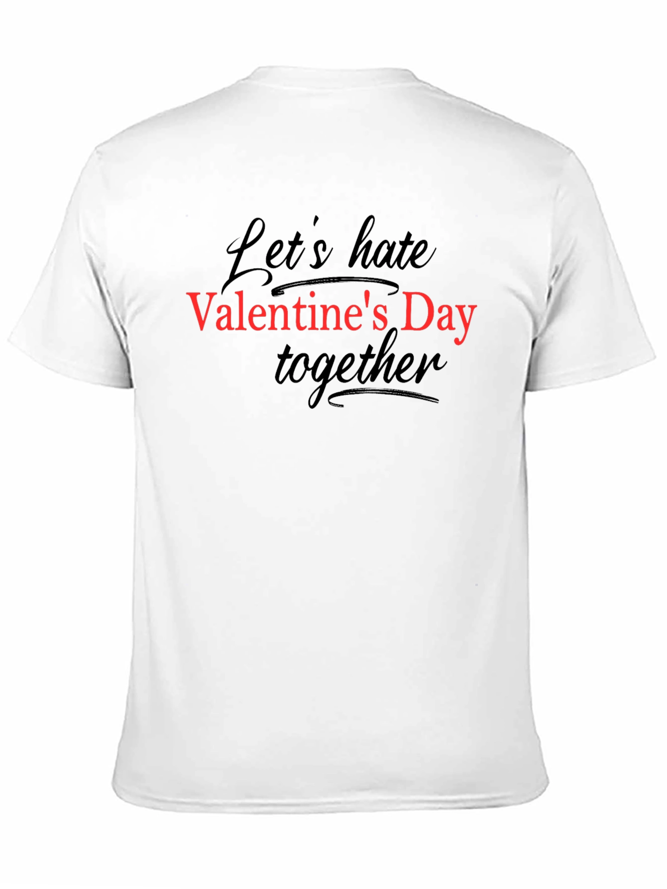 Black Anti-Valentine's Day Graphic Tee - Black view 11