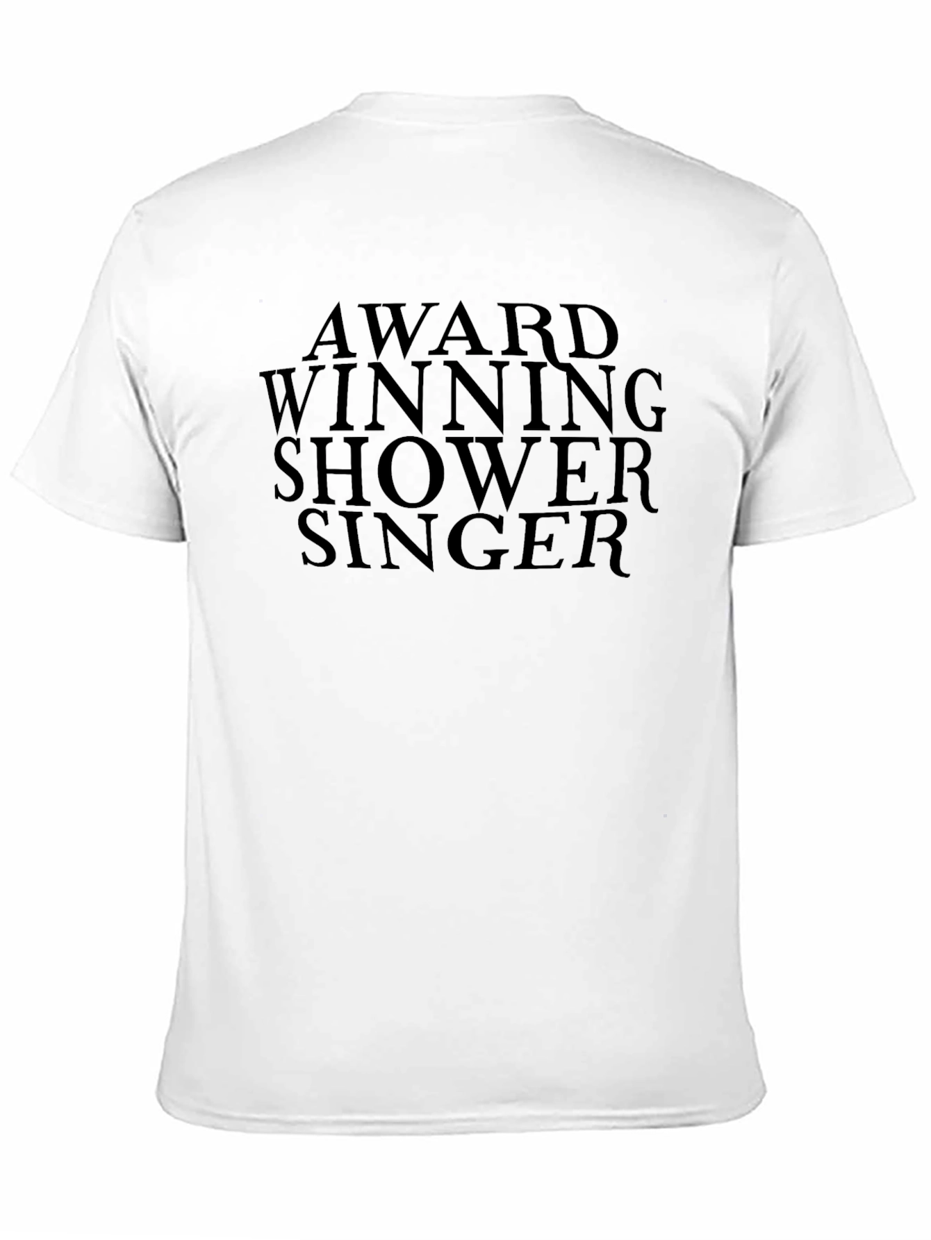 Black Award Winning Shower Singer Graphic T-Shirt view 11