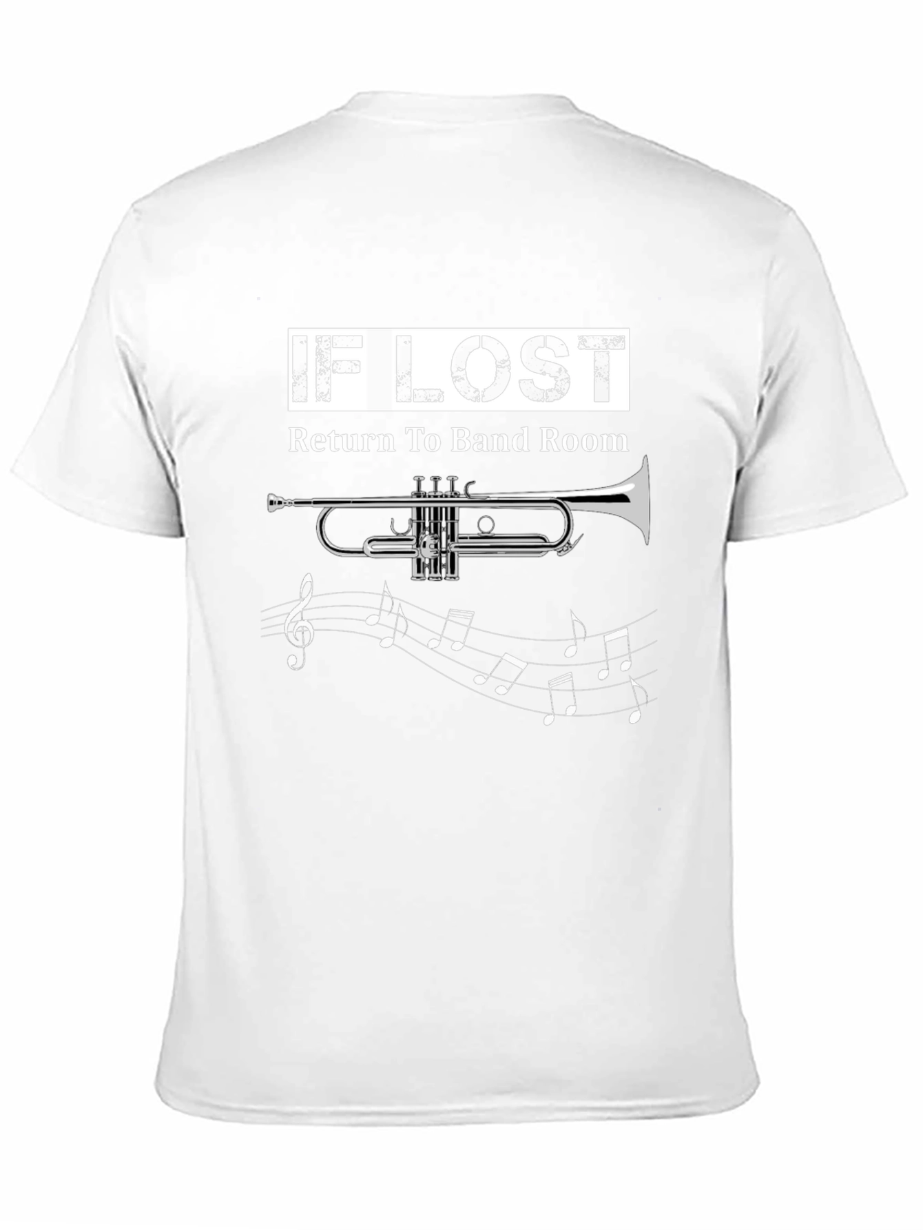 Black If Lost Return to Band Room T-Shirt view 11