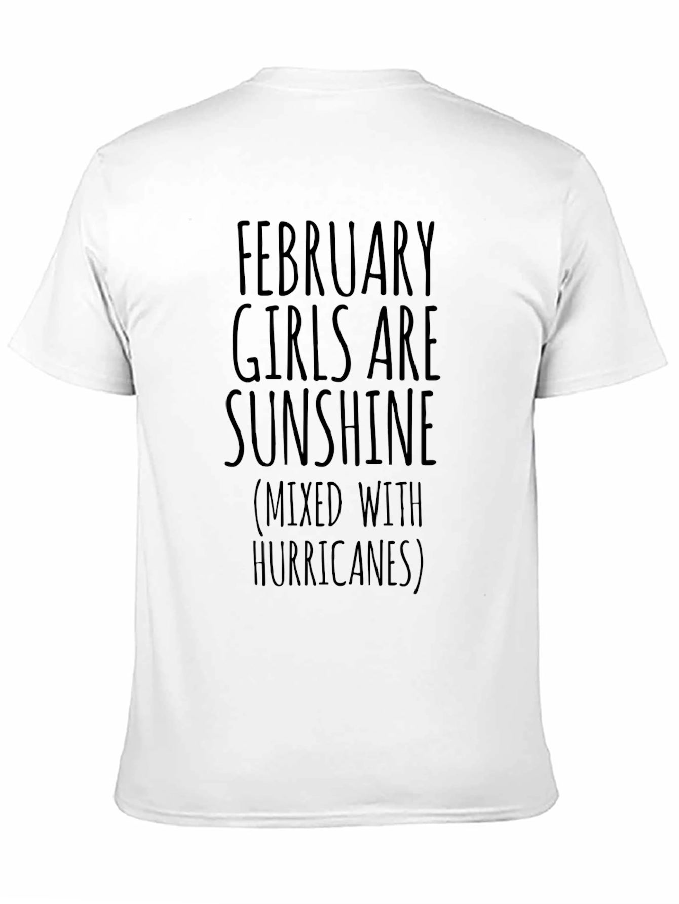 Black February Girl Sunshine Black T-Shirt view 11