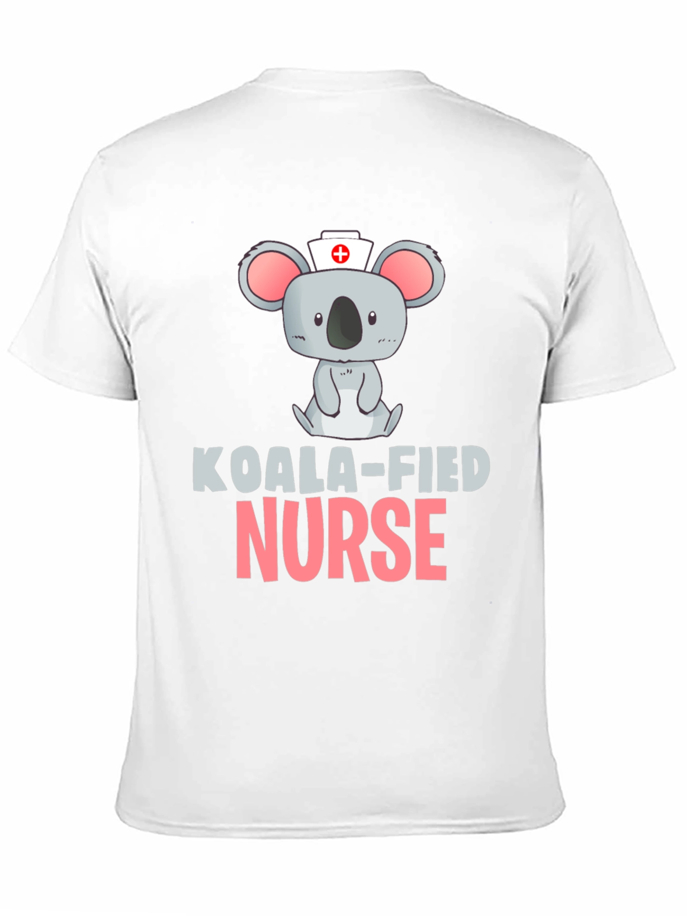 Black Koala-fied Nurse Black T-Shirt view 11