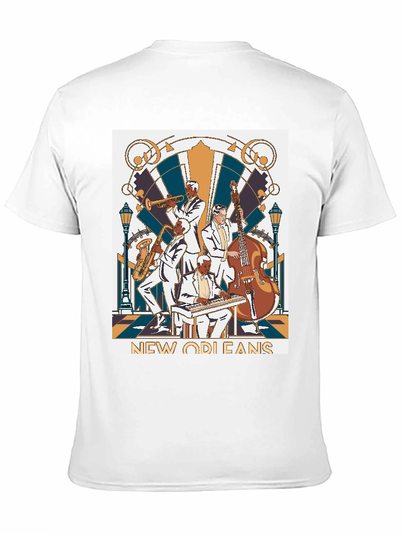Black New Orleans Jazz Band T-Shirt - Black view 11