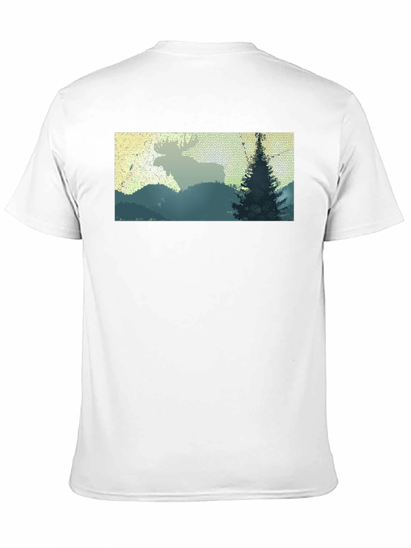Black Moose Landscape Graphic Tee - Nature Inspired Shirt view 11