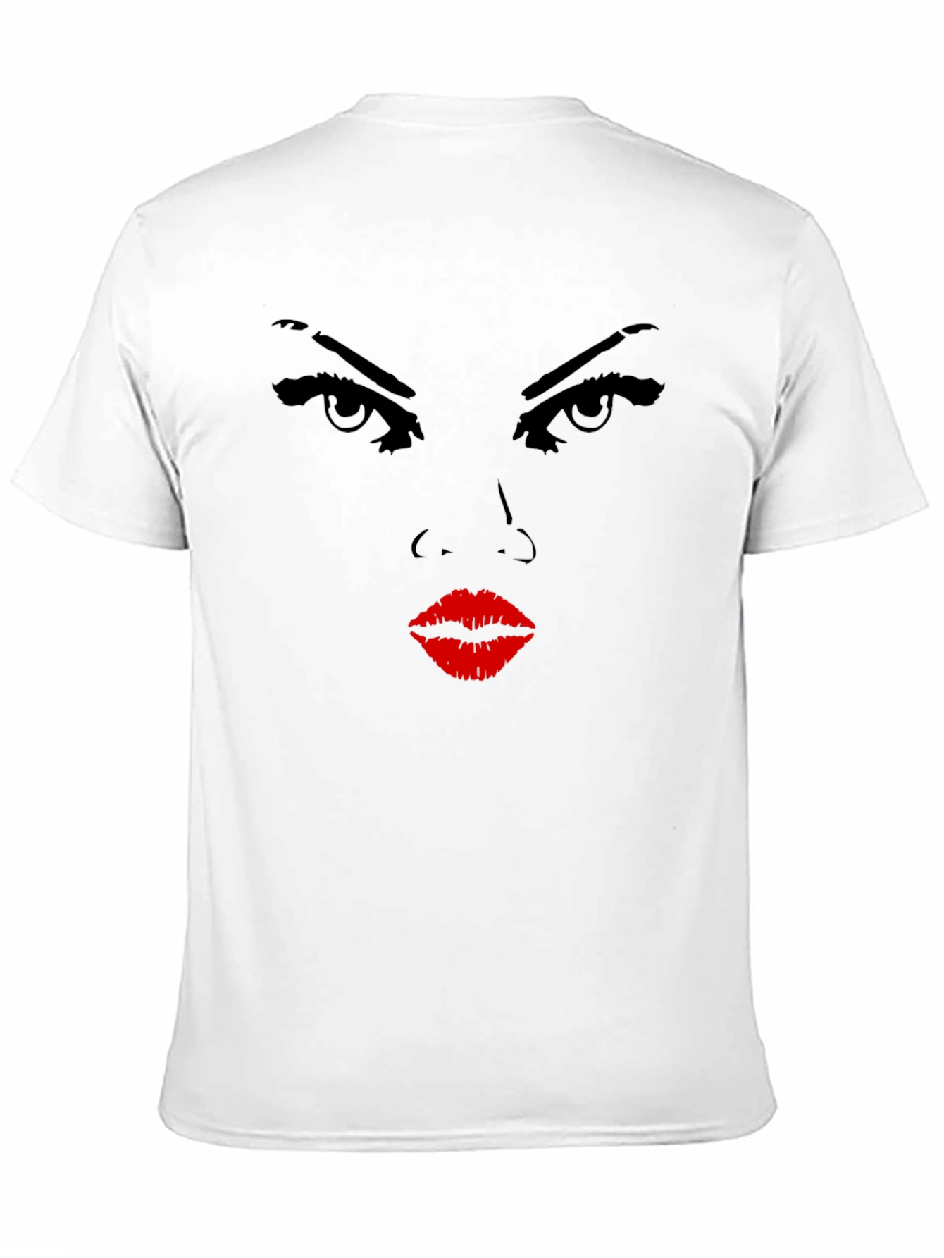 Black Intense Stare Graphic Black T-Shirt view 11