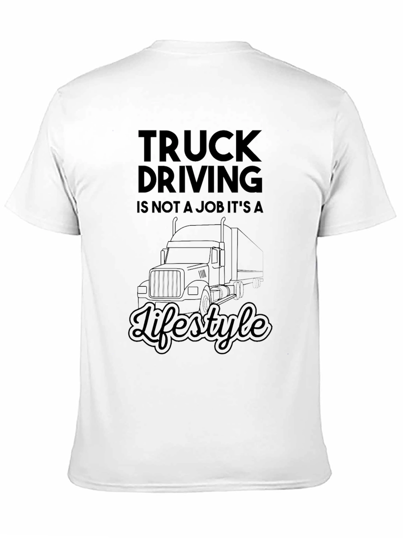 Black Truck Driving Lifestyle Tee view 11