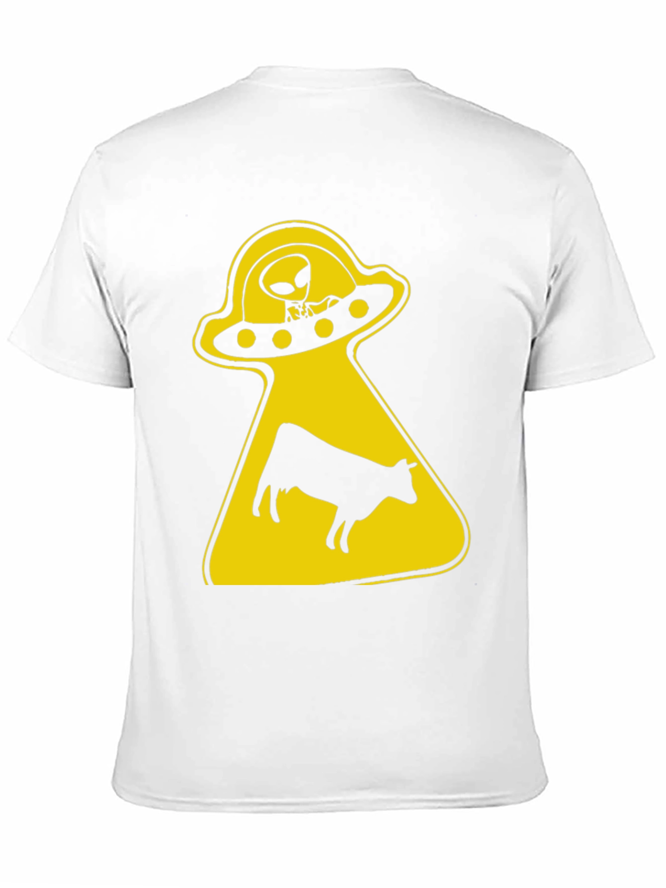 Black Alien Abduction Graphic Tee - Black Cotton T-Shirt view 11