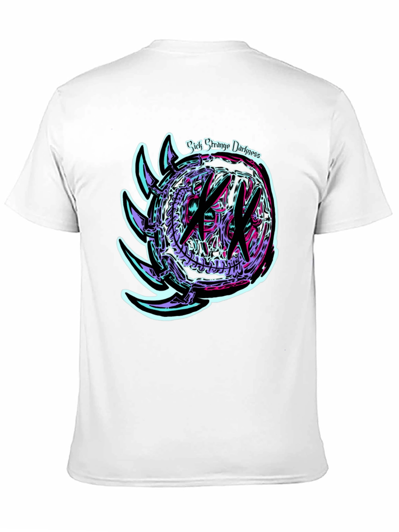 Black Sick Strange Darkness Graphic Tee view 11