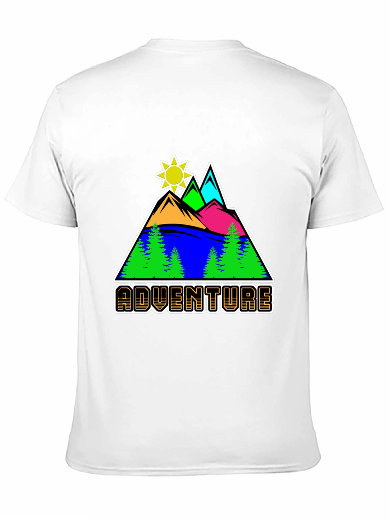 Black Adventure Graphic T-Shirt - Nature Inspired Design view 11