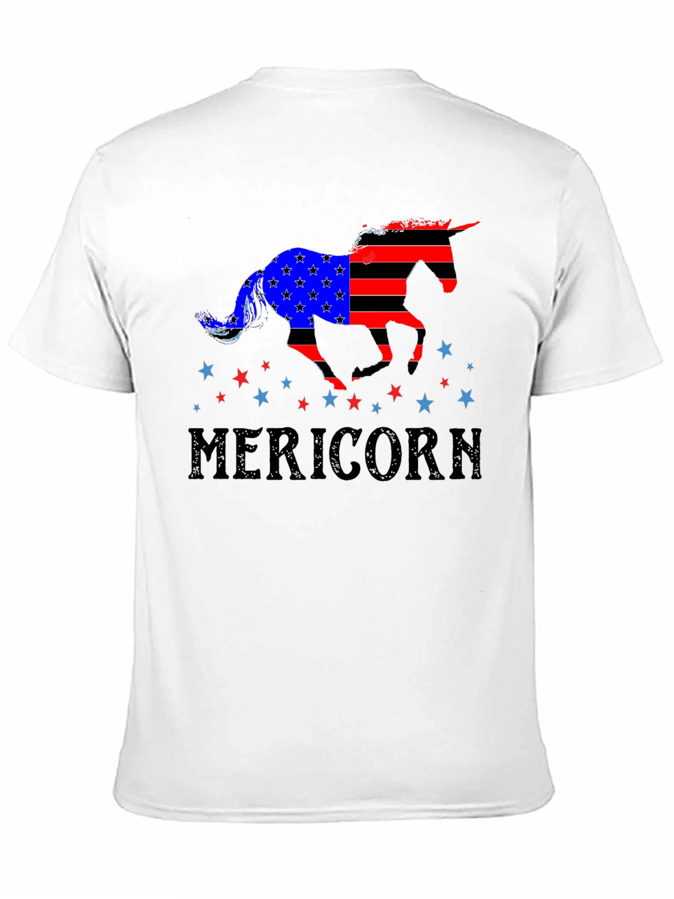 Black Patriotic Mericorn T-Shirt view 11