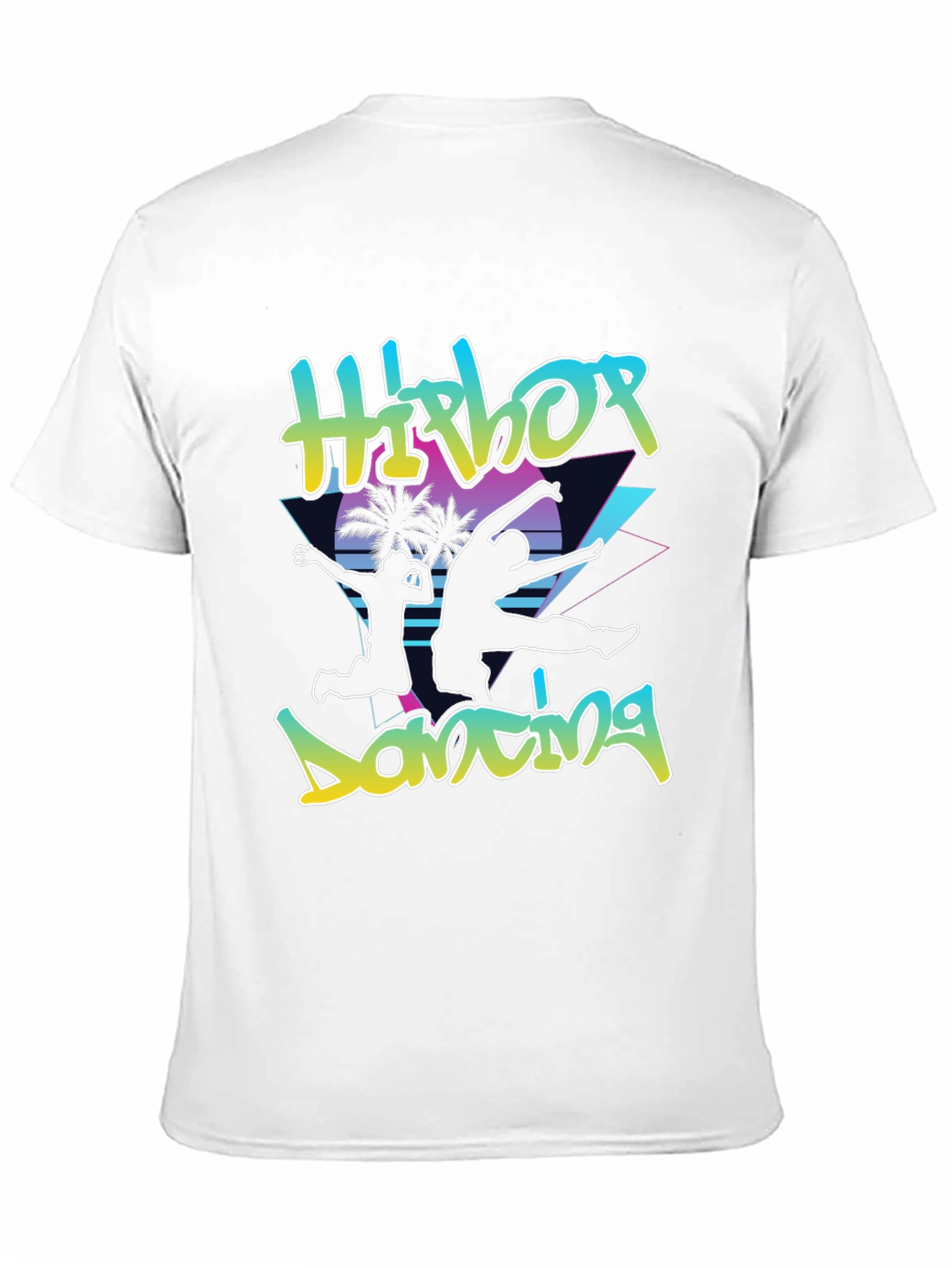 Black Retro Hip Hop Dancing Graphic Tee view 11