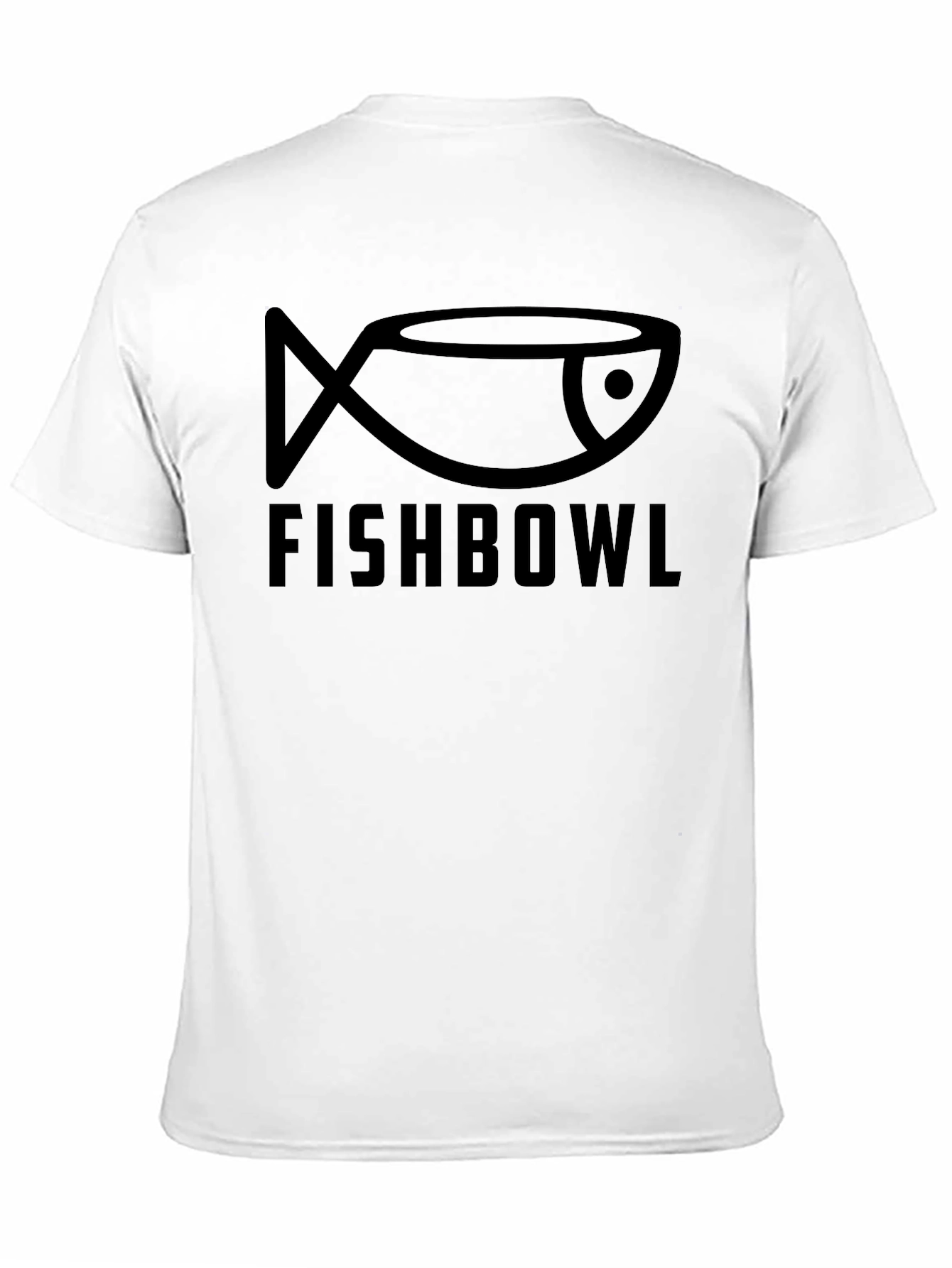 Black Fishbowl Graphic Tee - Black Cotton T-Shirt view 11