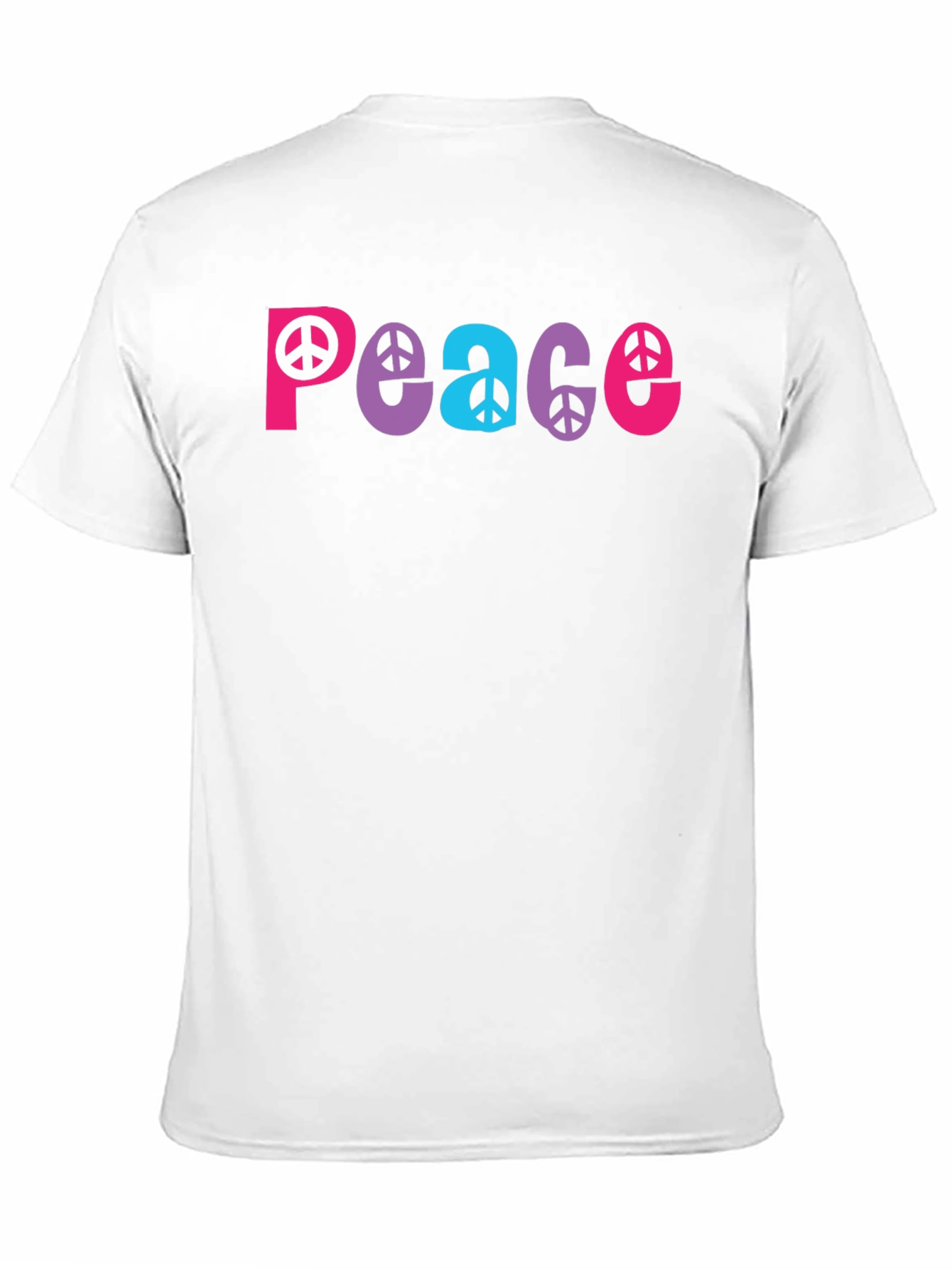 Black Peace Sign Graphic Tee - Black view 11