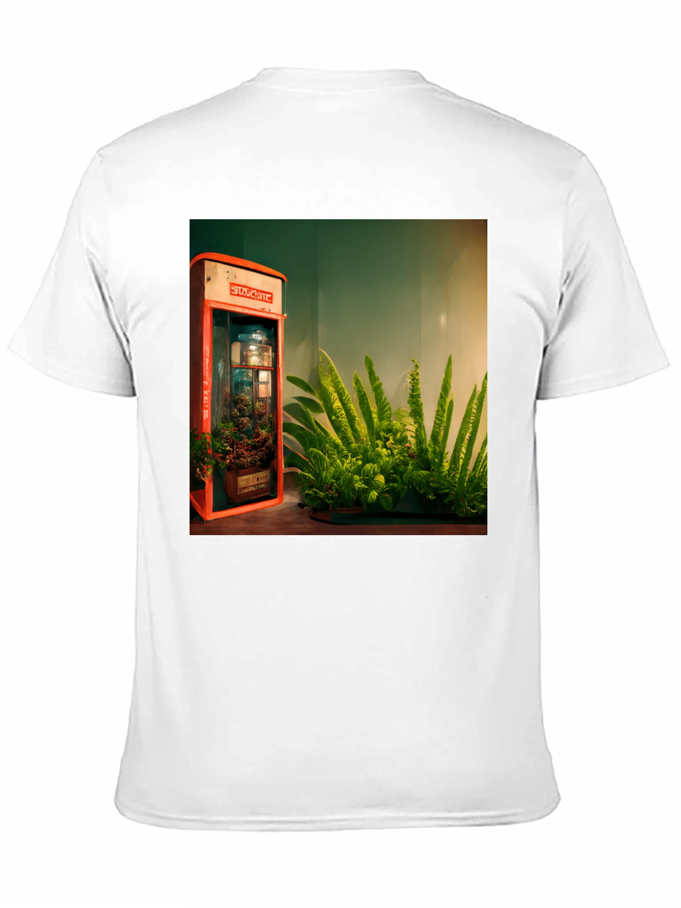 Black Urban Garden Graphic Tee - Black Cotton Blend view 11